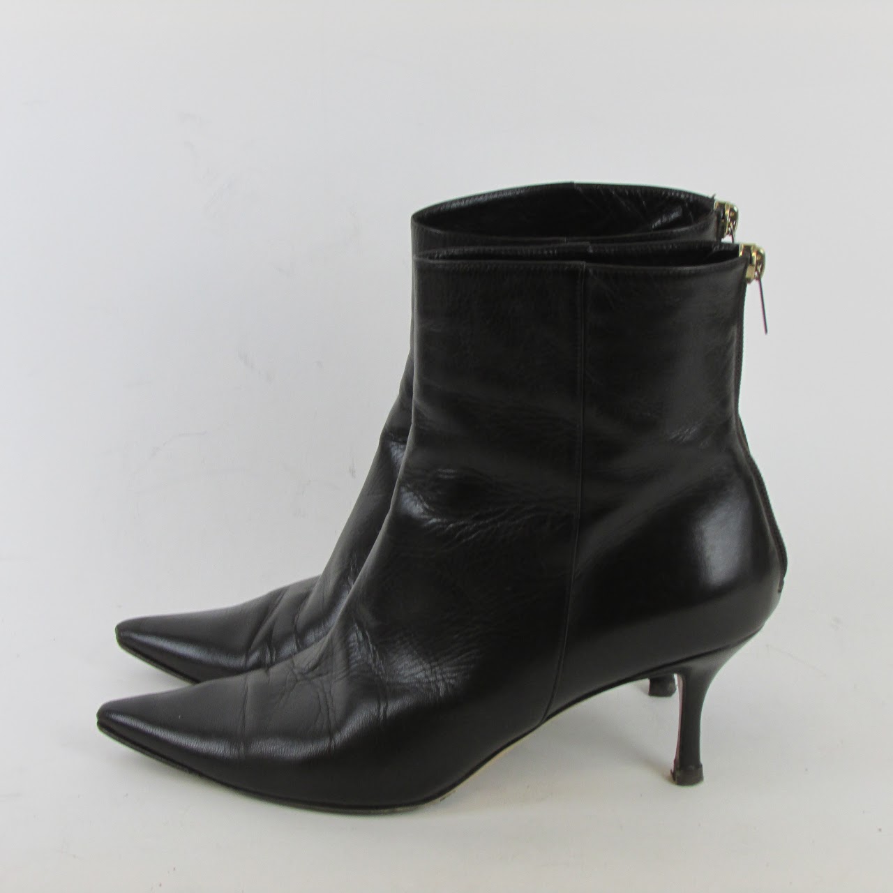 Jimmy Choo Brown Kid Leather Boots