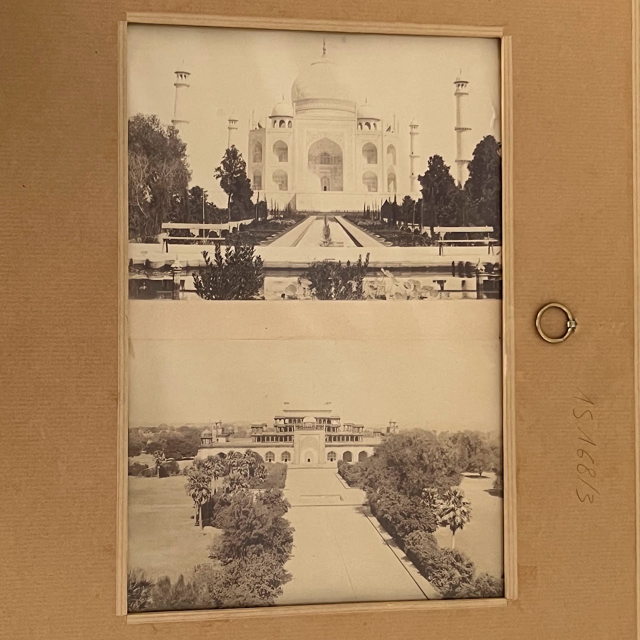 Red Fort Delhi, India Architectural Interior Photograph Bookplate Pair