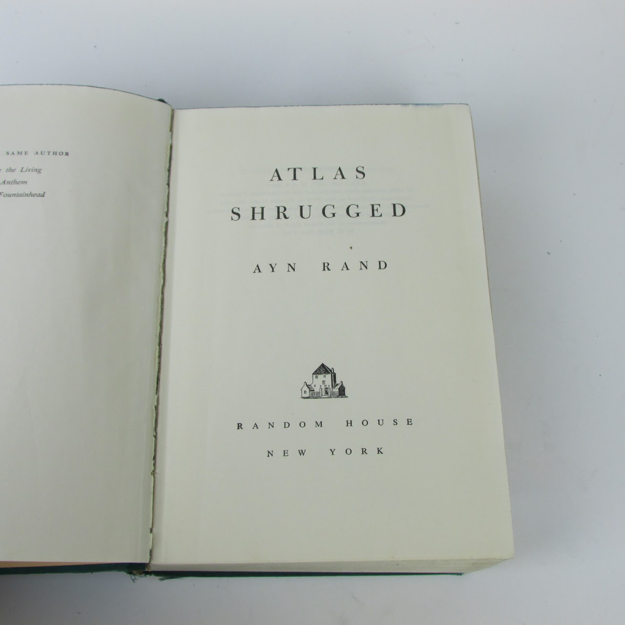 Ayn Rand 'Atlas Shrugged' First Printing