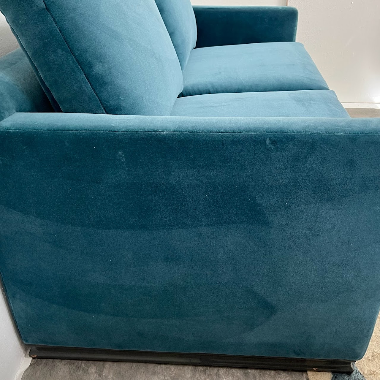 Blue Velvet Sofa