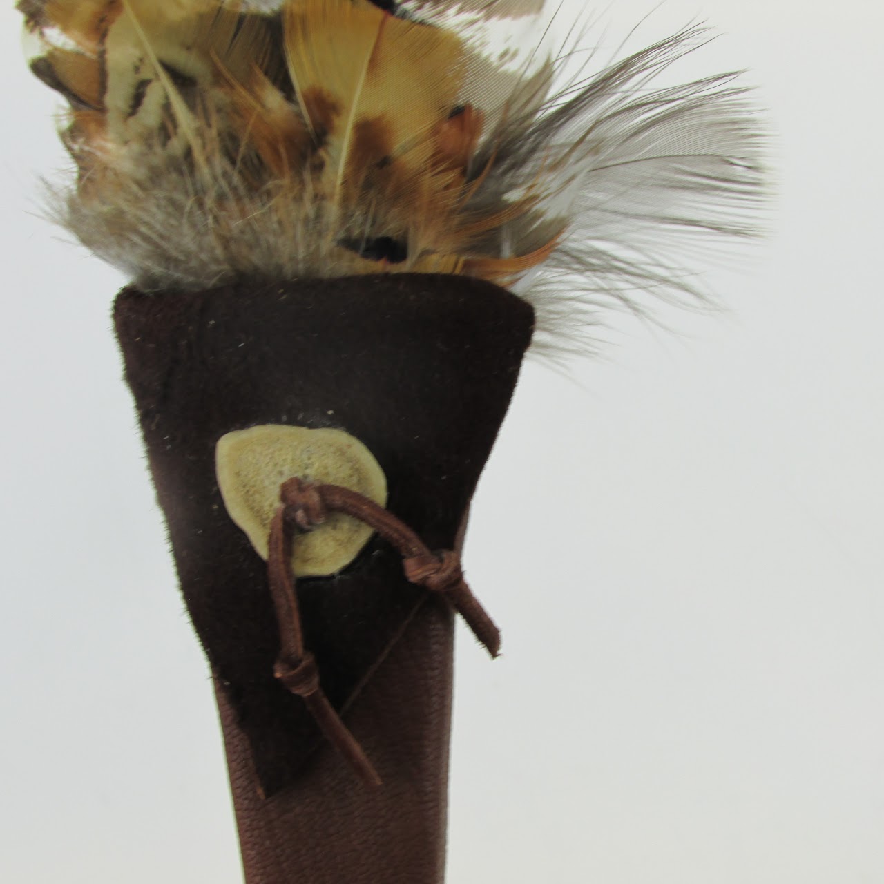 Leather & Fur Quiver with Arrow & Fan