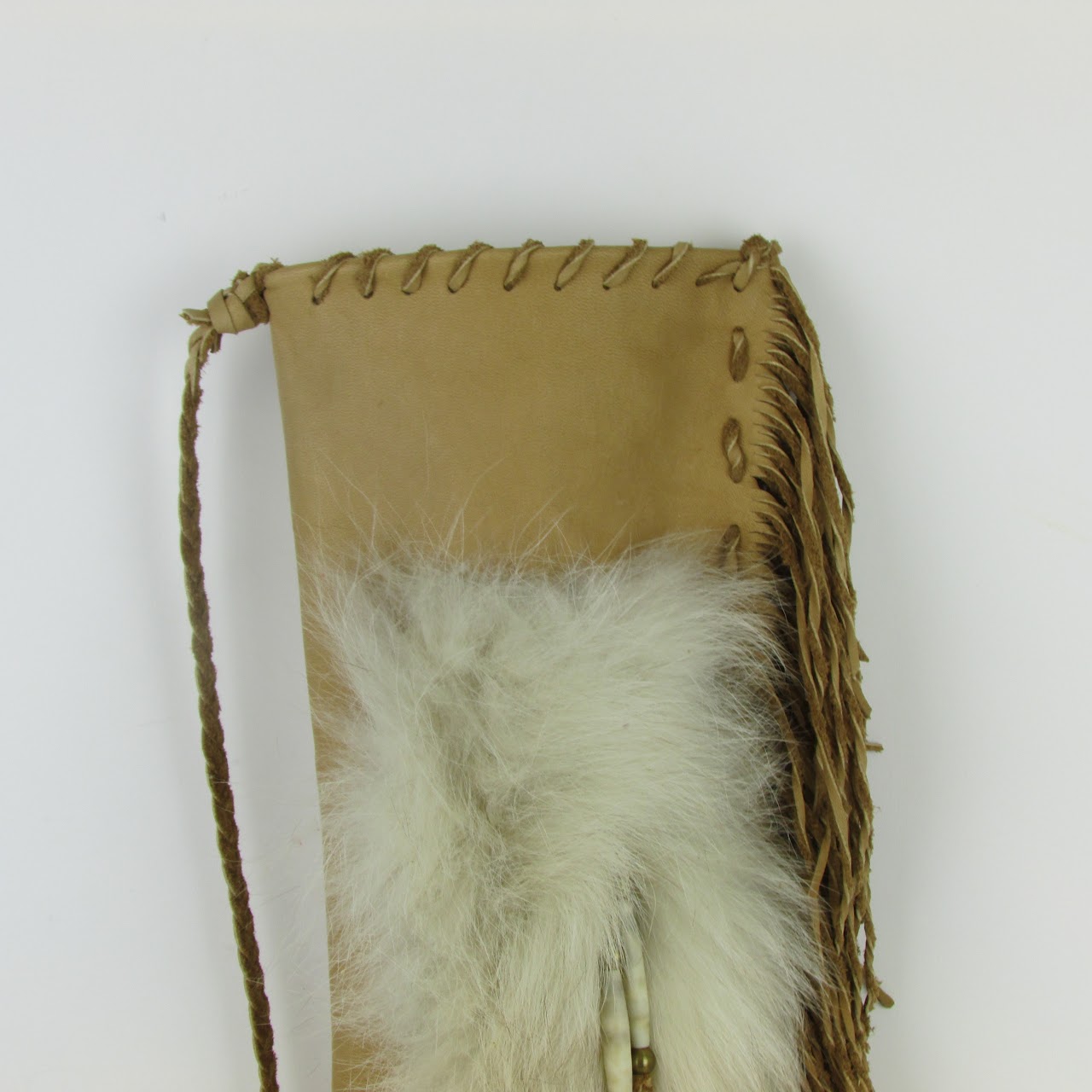 Leather & Fur Quiver with Arrow & Fan