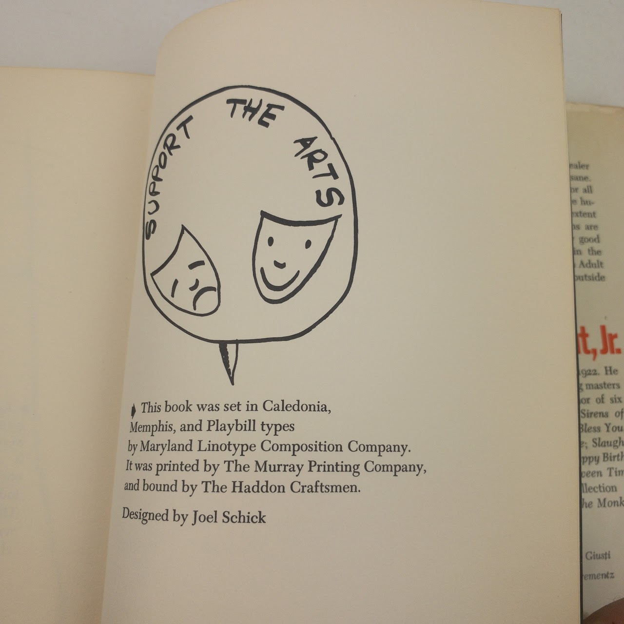 Kurt Vonnegut, Jr. 'Breakfast of Champions' First Edition, First Printing Book