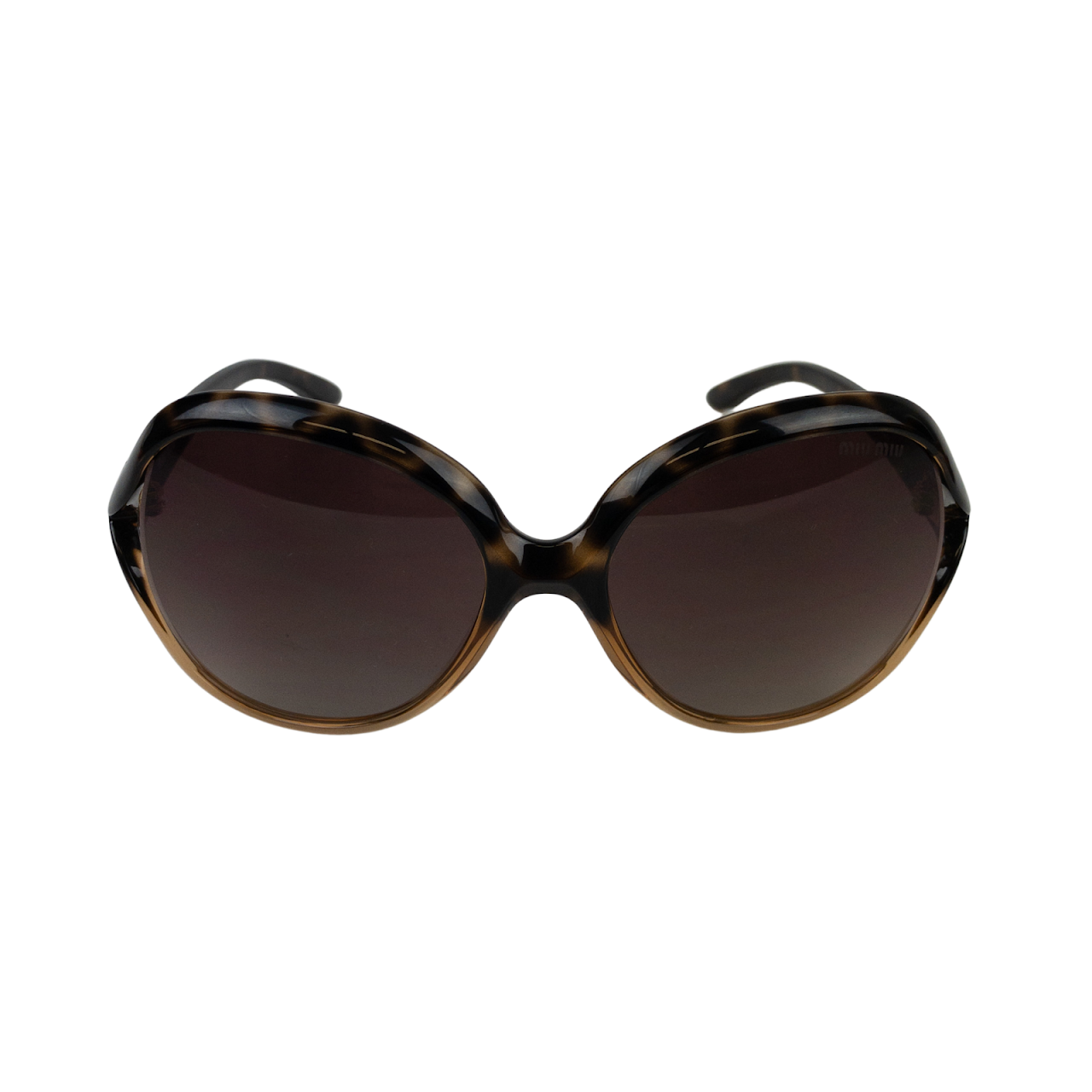 Miu Miu 'Tortoise' Oversized Sunglasses