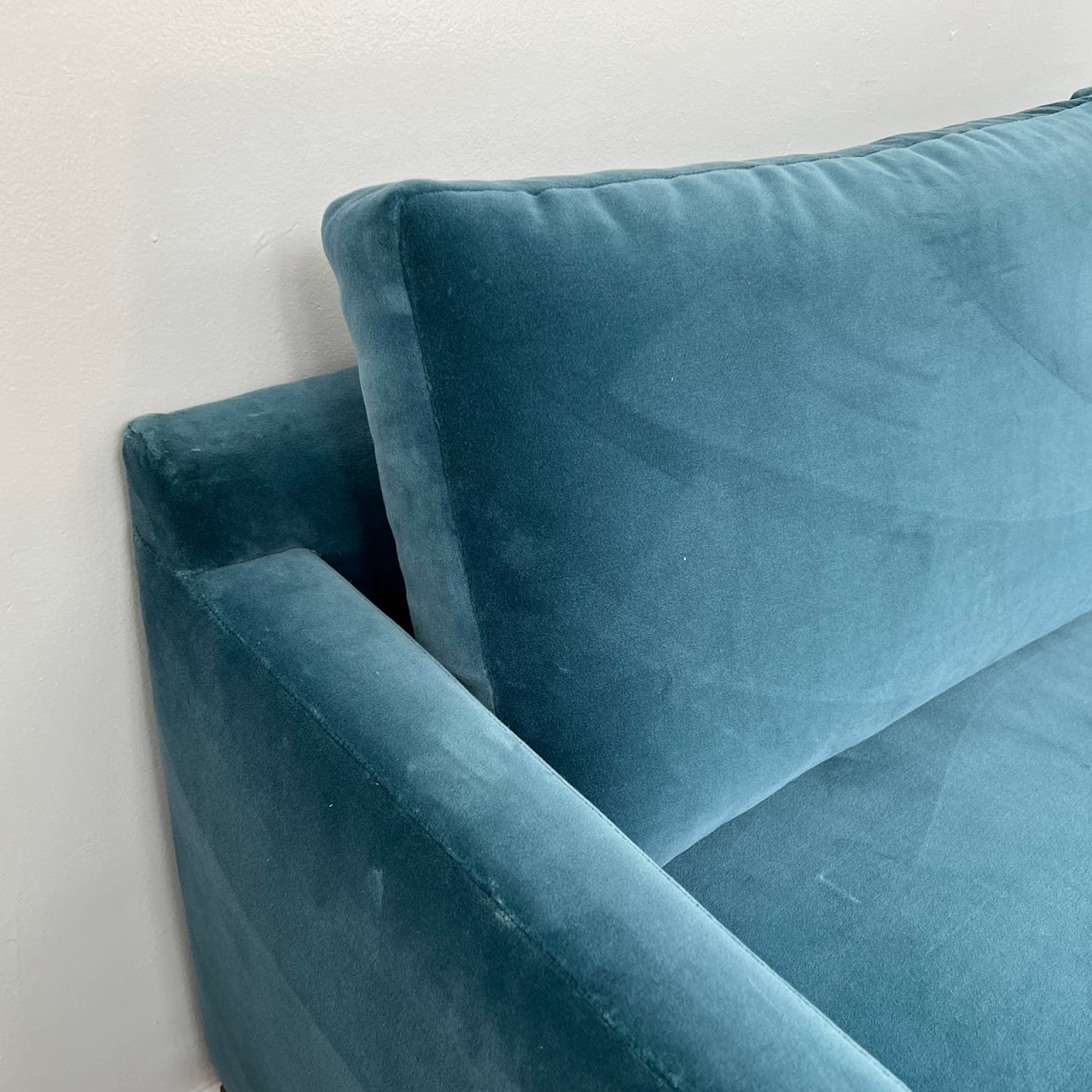 Blue Velvet Sofa