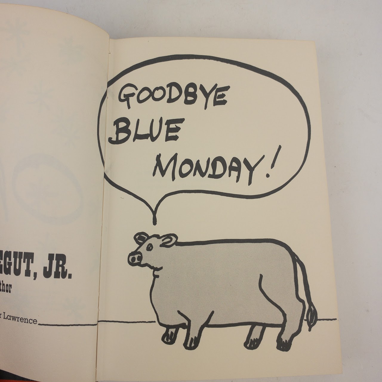 Kurt Vonnegut, Jr. 'Breakfast of Champions' First Edition, First Printing Book