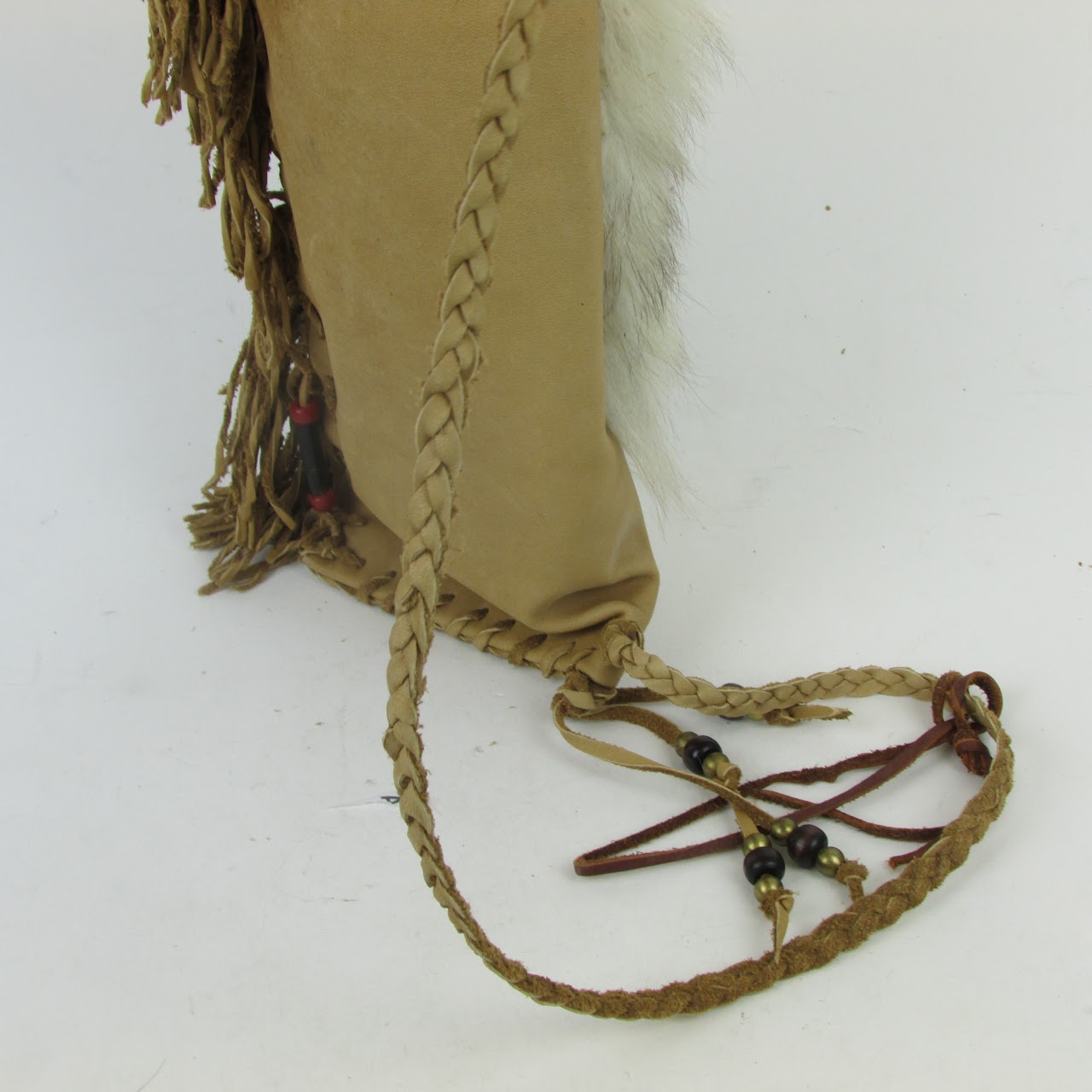 Leather & Fur Quiver with Arrow & Fan