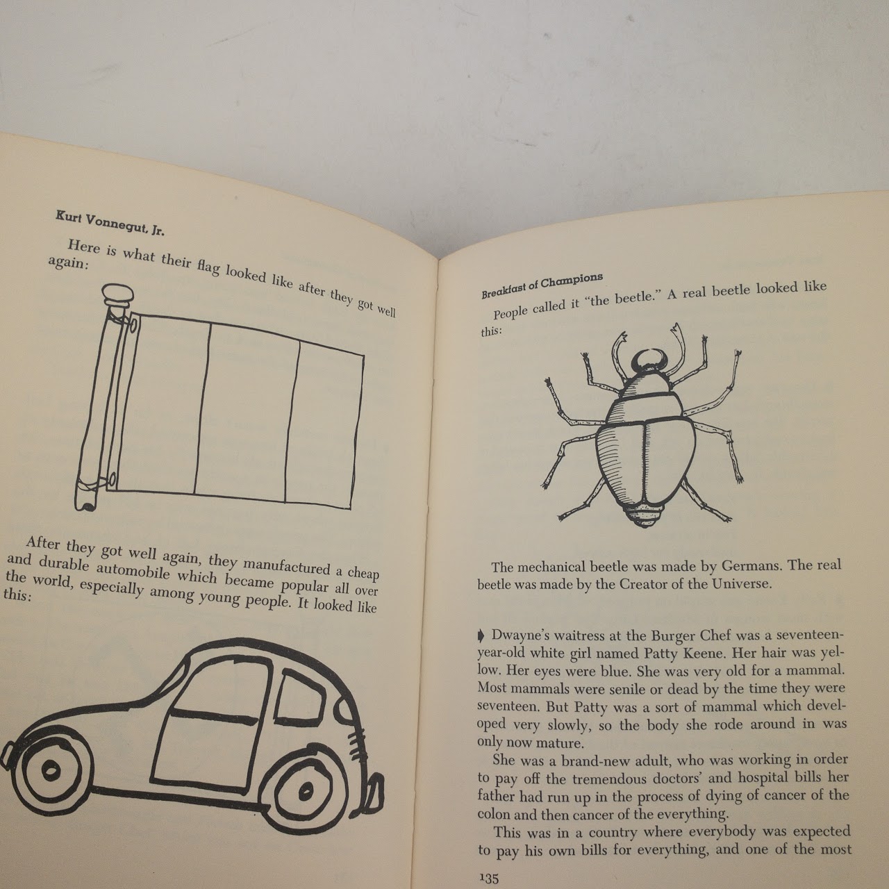 Kurt Vonnegut, Jr. 'Breakfast of Champions' First Edition, First Printing Book