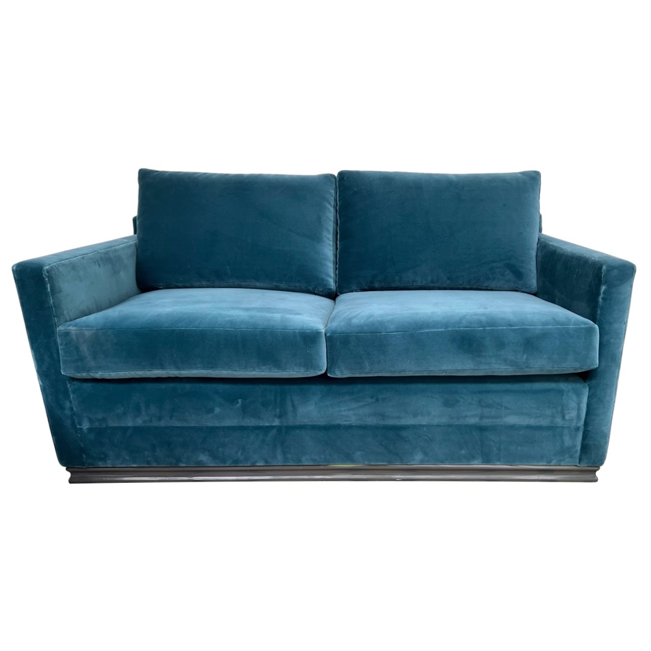 Blue Velvet Sofa