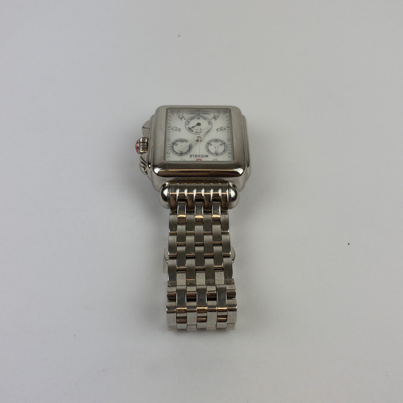 Michele Deco Diamond Chronograph Wristwatch