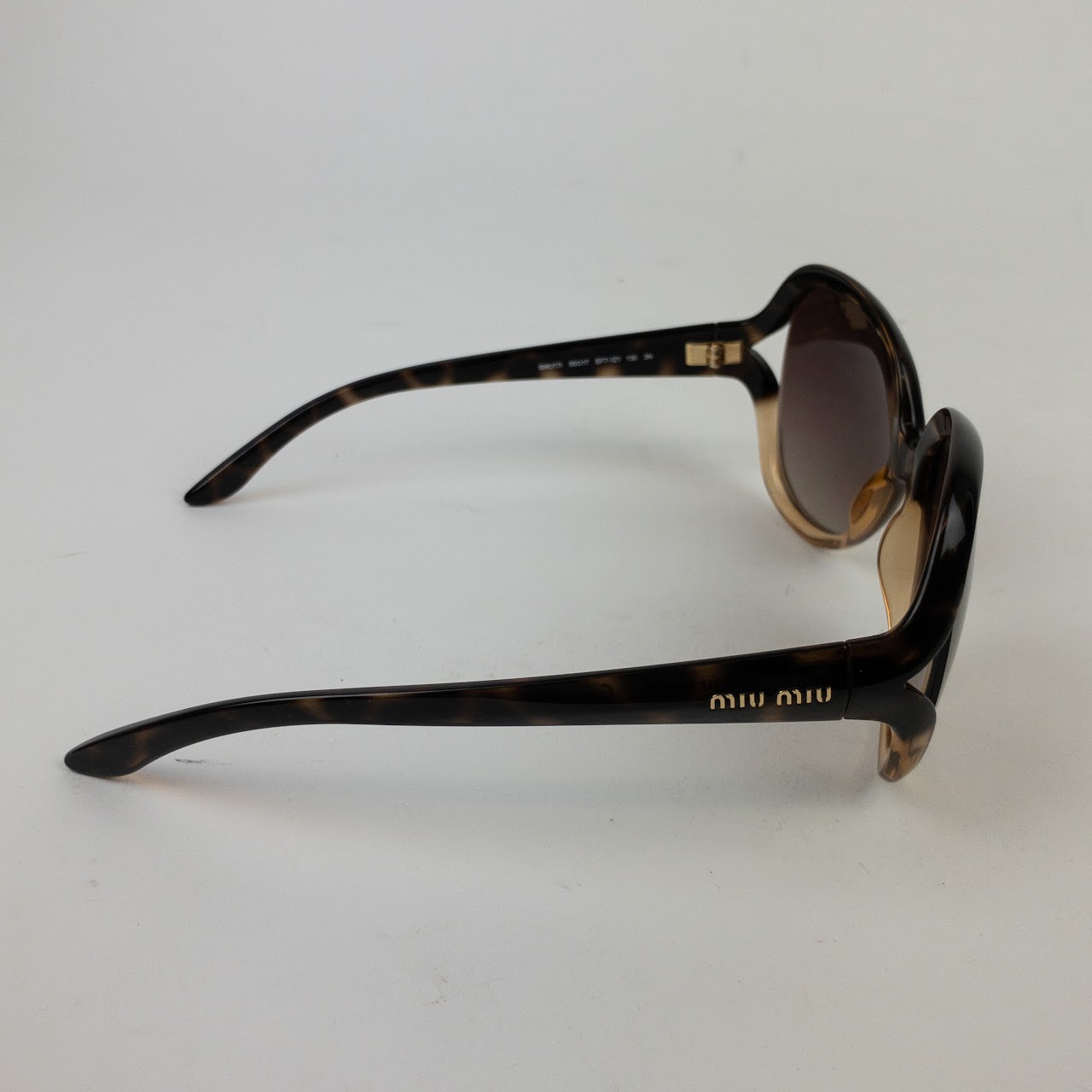 Miu Miu 'Tortoise' Oversized Sunglasses