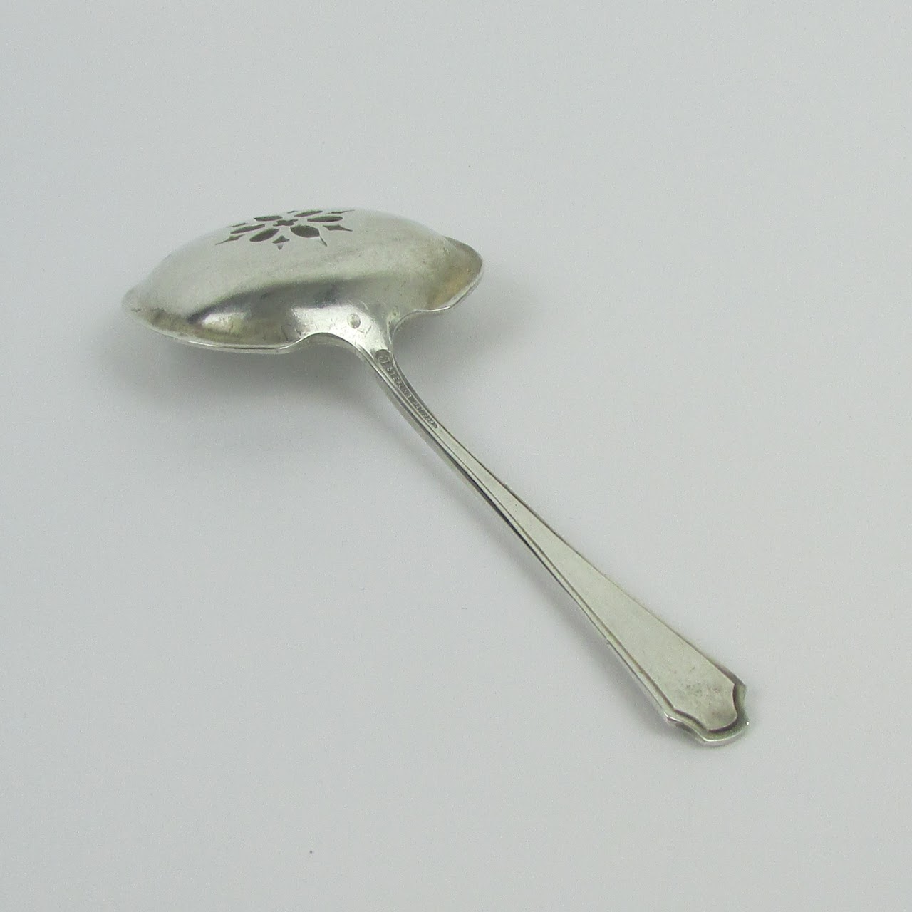 Sterling Silver Pierced Serving Spoon