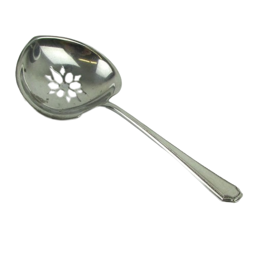 Sterling Silver Pierced Serving Spoon