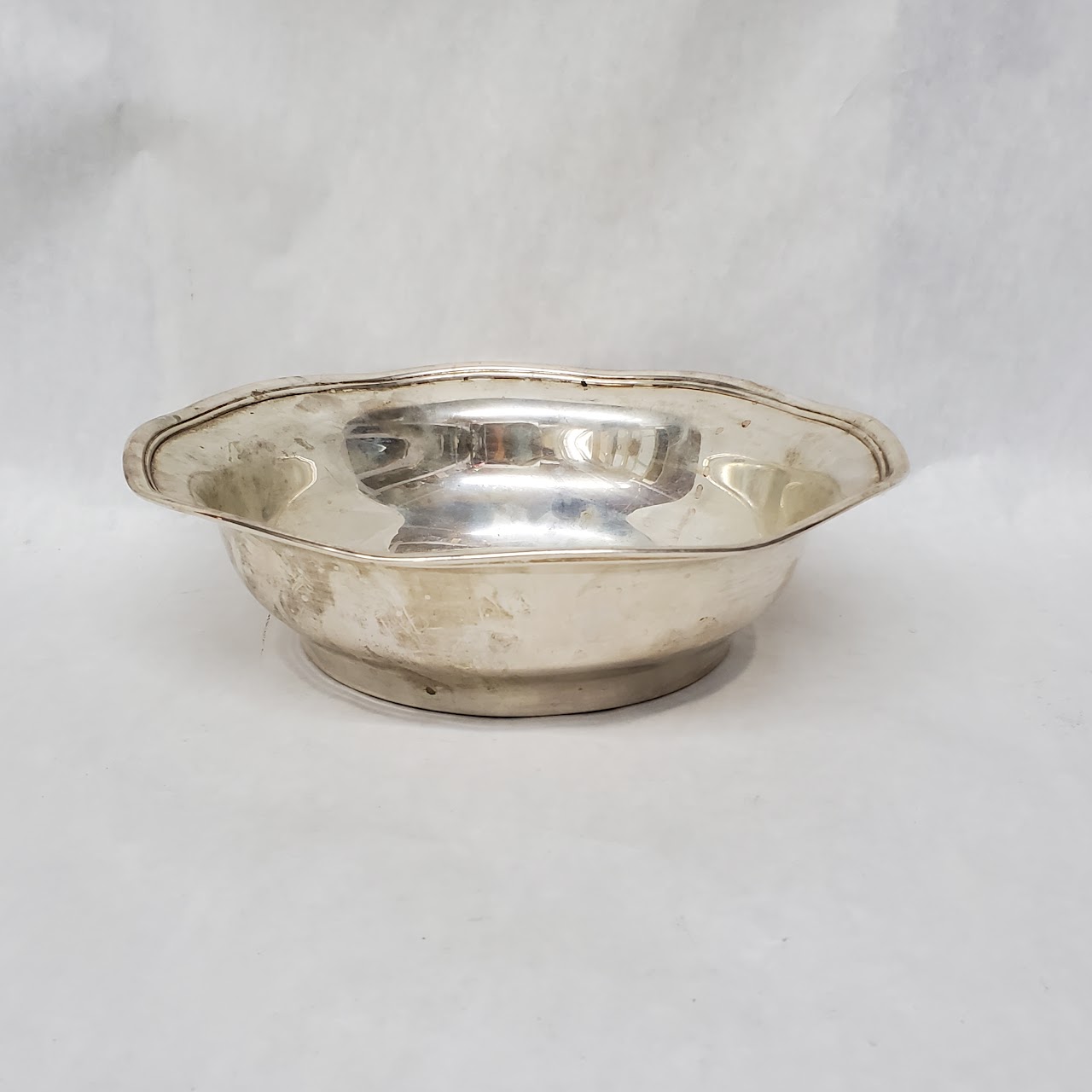 Sterling Silver Monogrammed Fruit Bowl