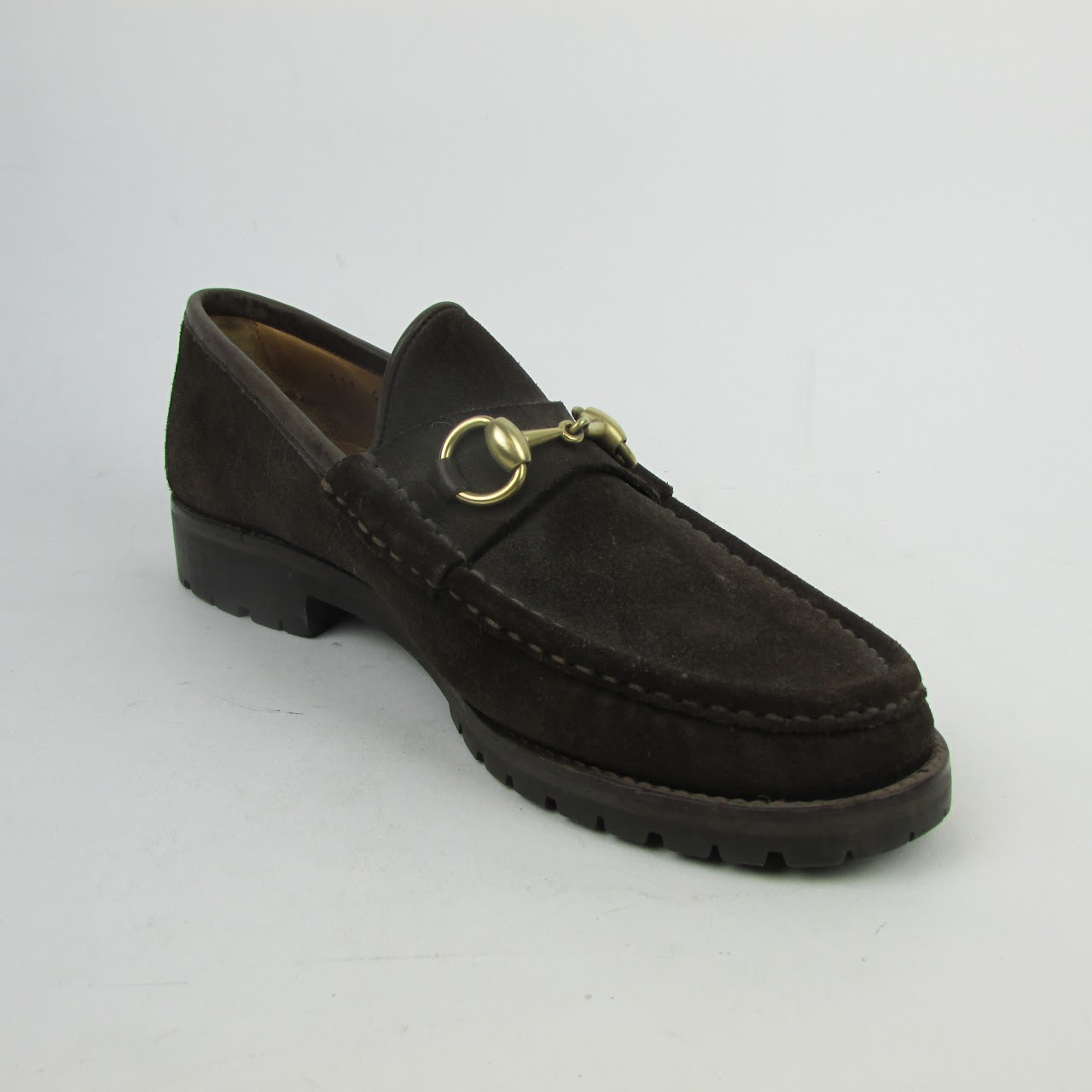 Gucci Suede Horsebit Loafers