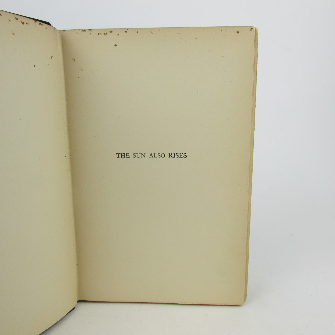 Ernest Hemingway 'The Sun Also Rises' Early Edition