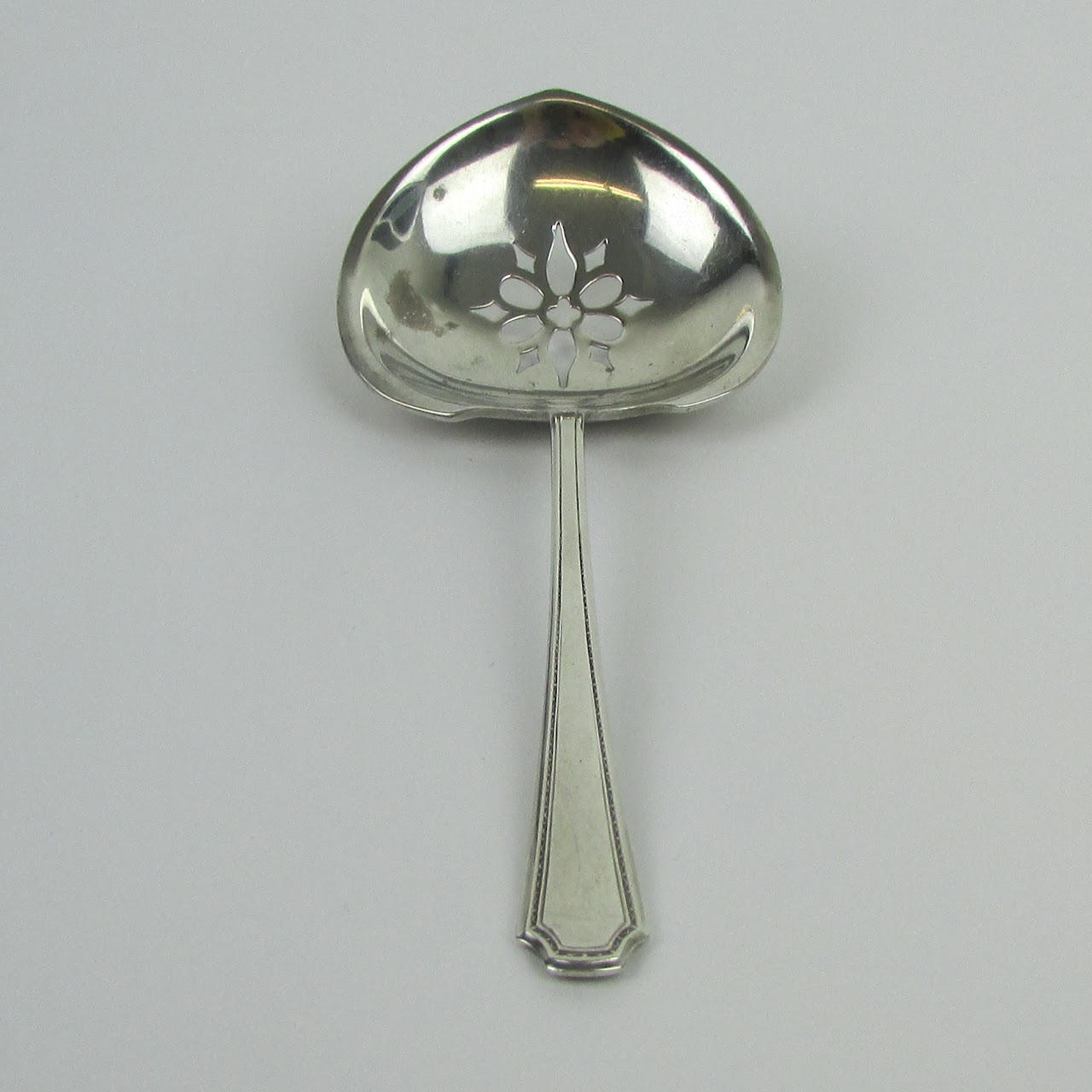 Sterling Silver Pierced Serving Spoon