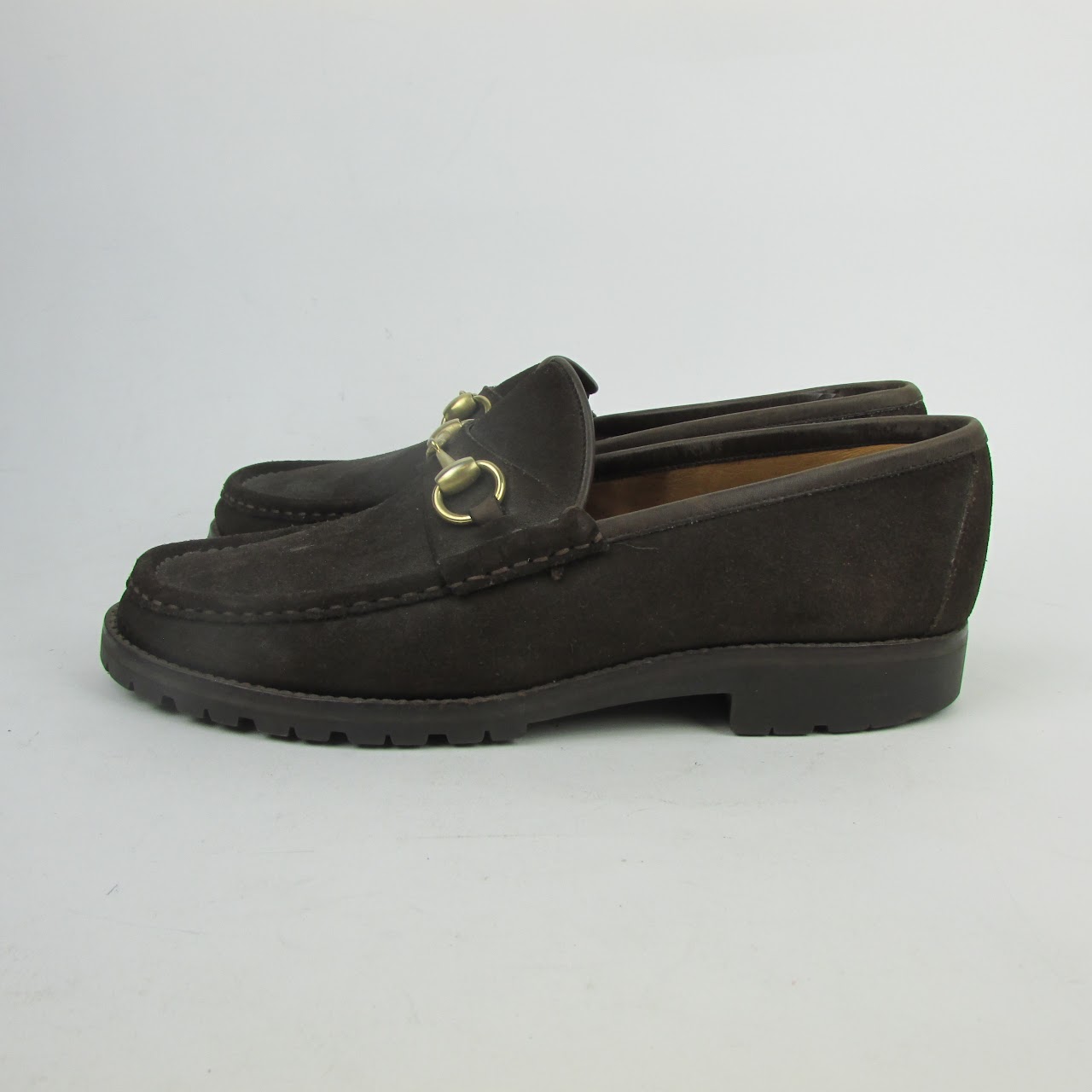 Gucci Suede Horsebit Loafers