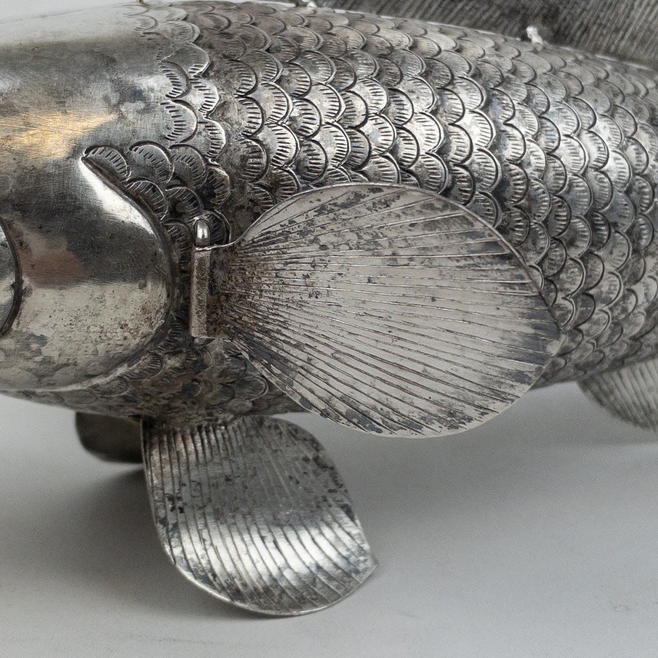 Cambodian Silver Plated Large Articulated Fish