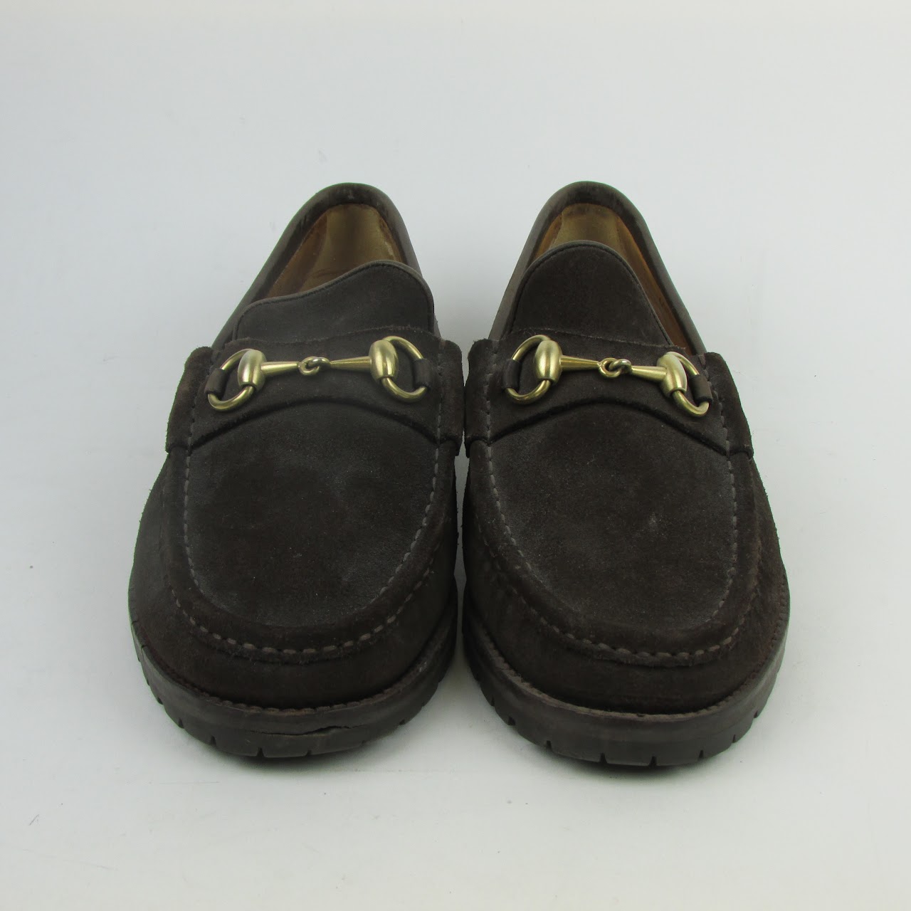 Gucci Suede Horsebit Loafers