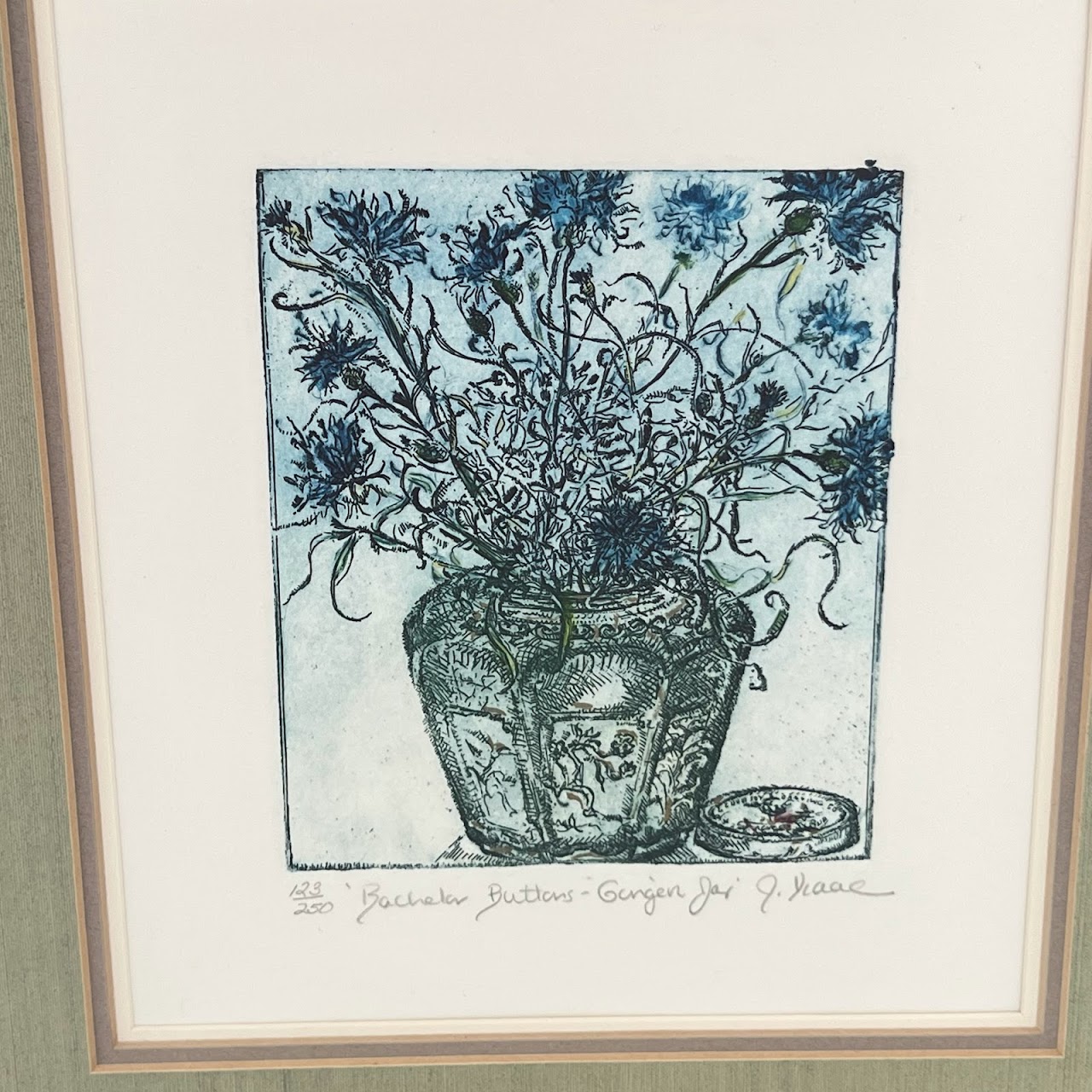 Joanne Isaac Signed Hand-Colored Etching