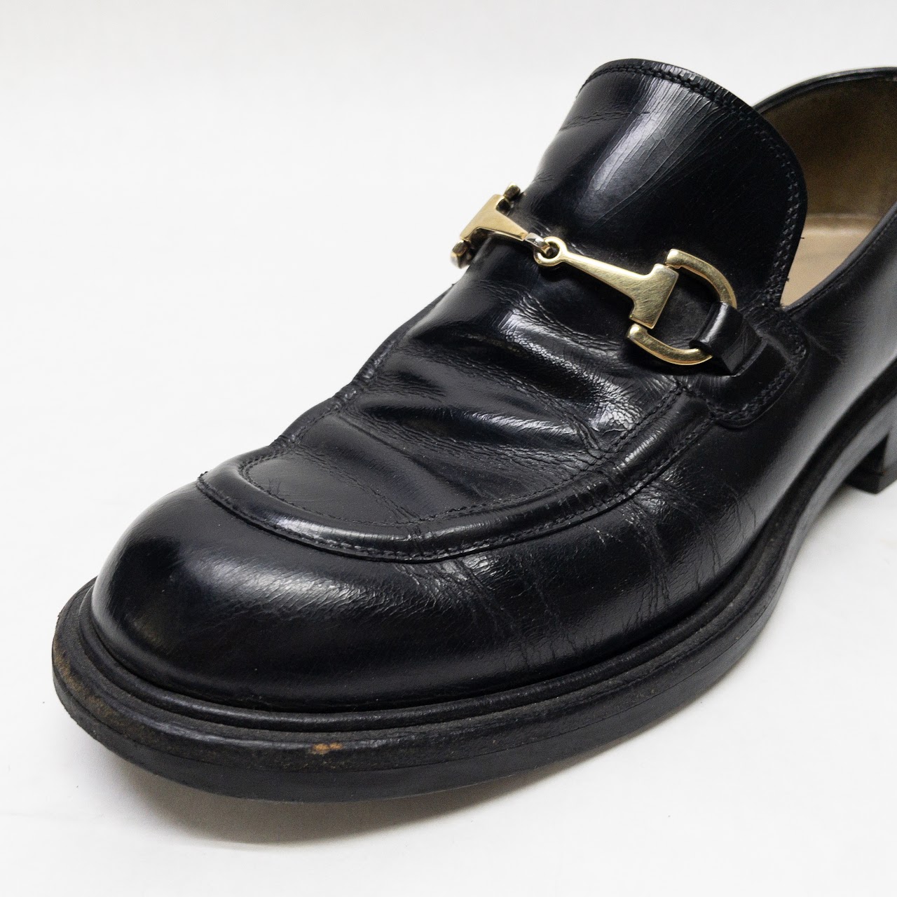 Gucci Horse Bit Leather Loafers