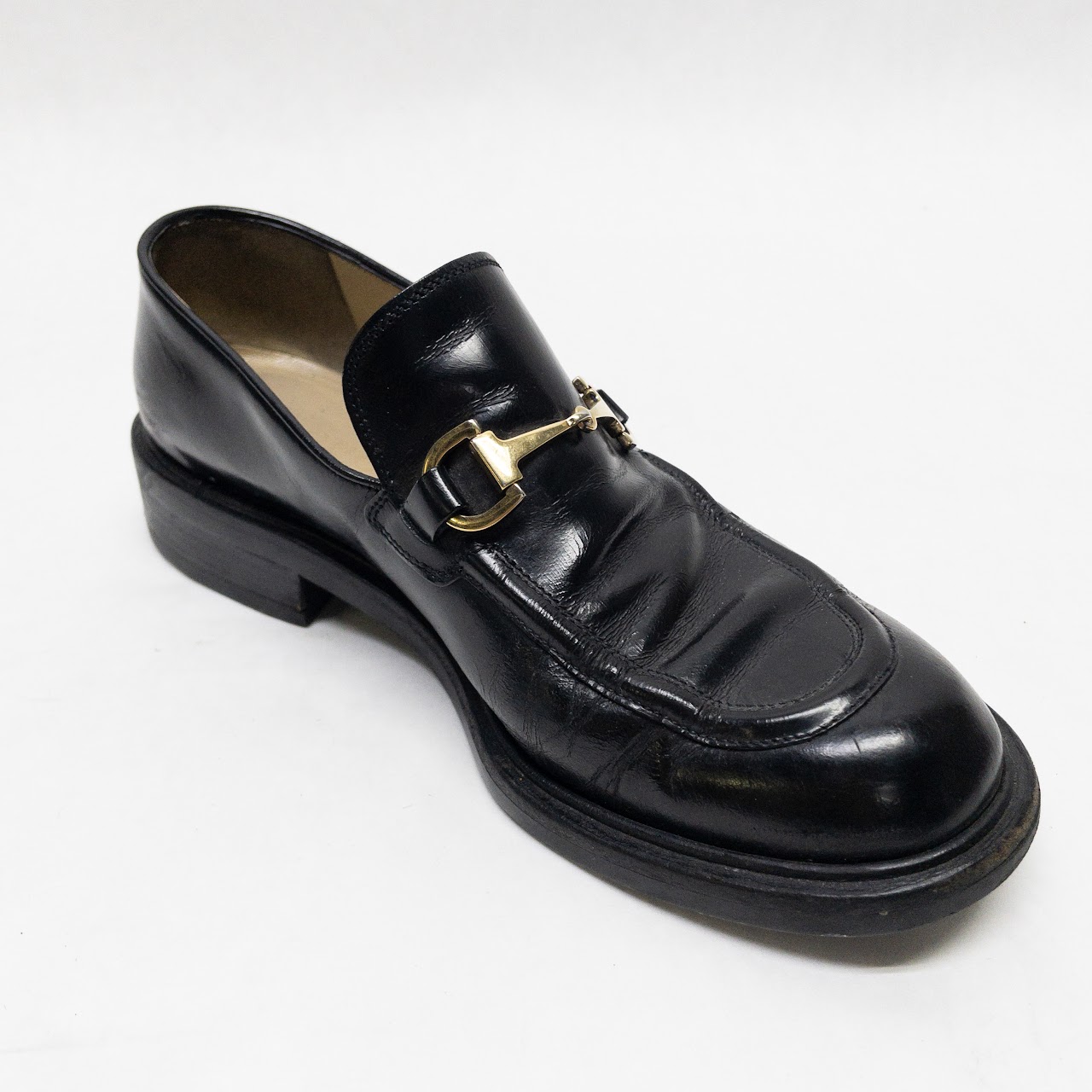 Gucci Horse Bit Leather Loafers