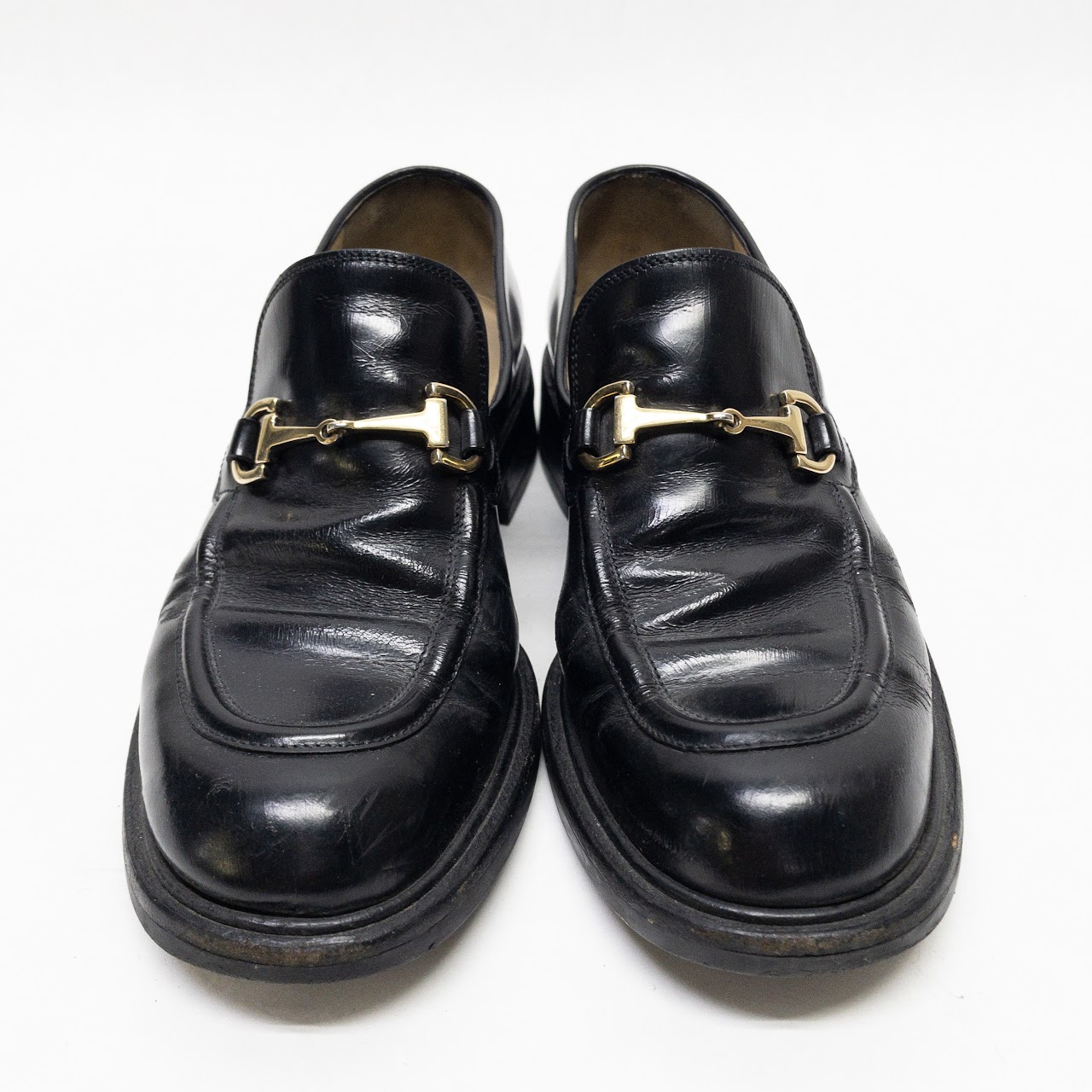 Gucci Horse Bit Leather Loafers