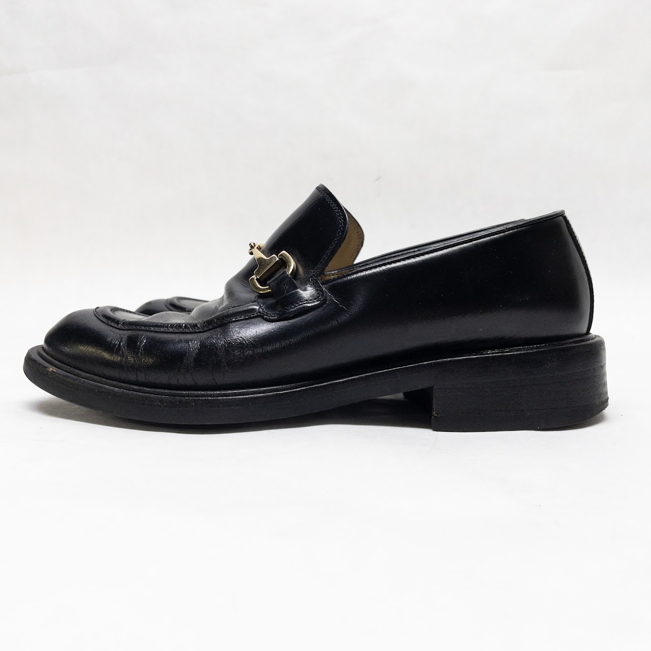 Gucci Horse Bit Leather Loafers