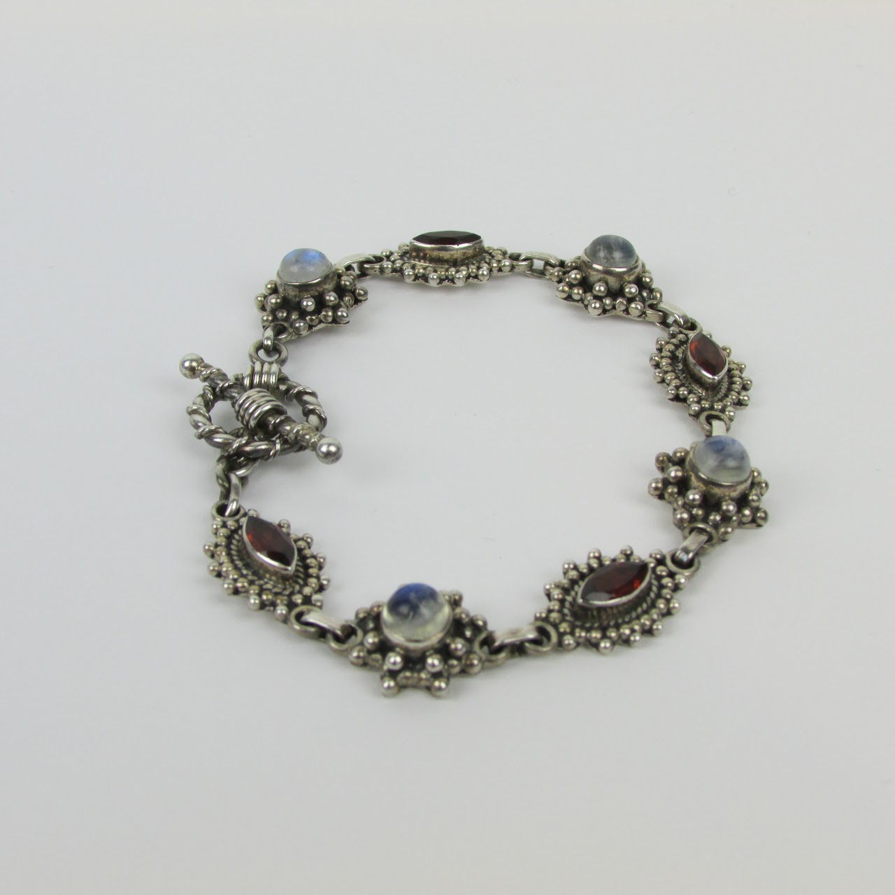 Sterling Silver & Gemstone Bracelet