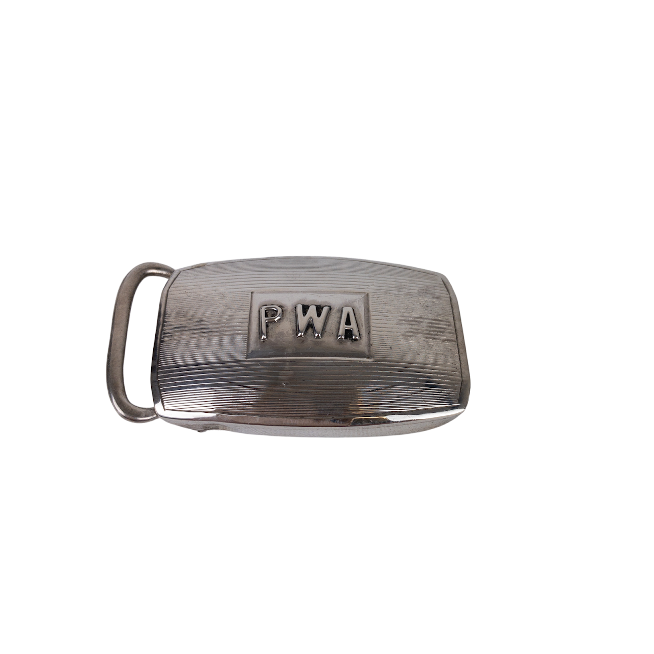 Sterling Silver Monogrammed Belt Buckle