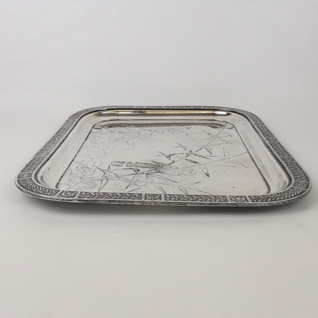 Reed & Barton Silver On Copper Serving Tray