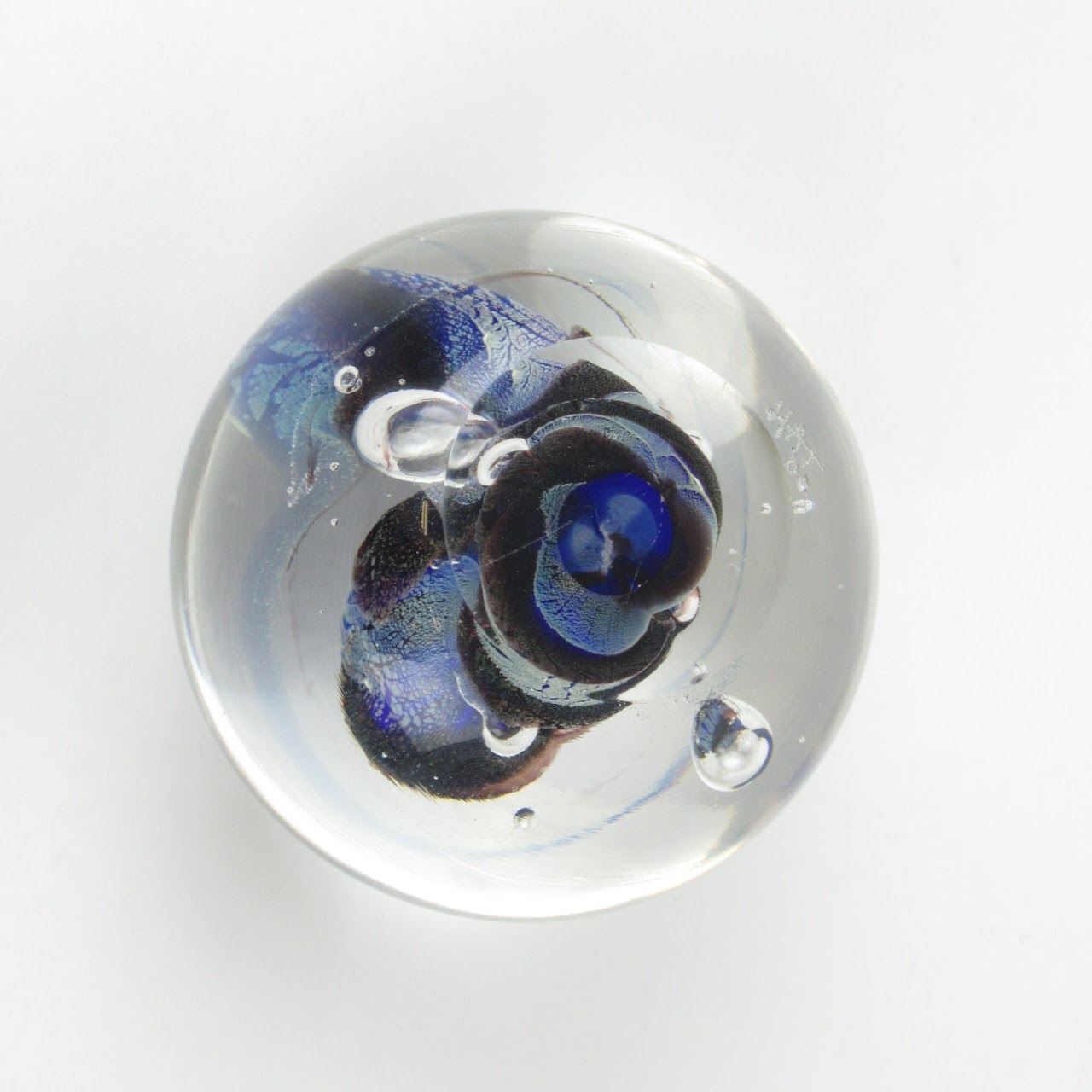 Signed Art Glass Paperweight