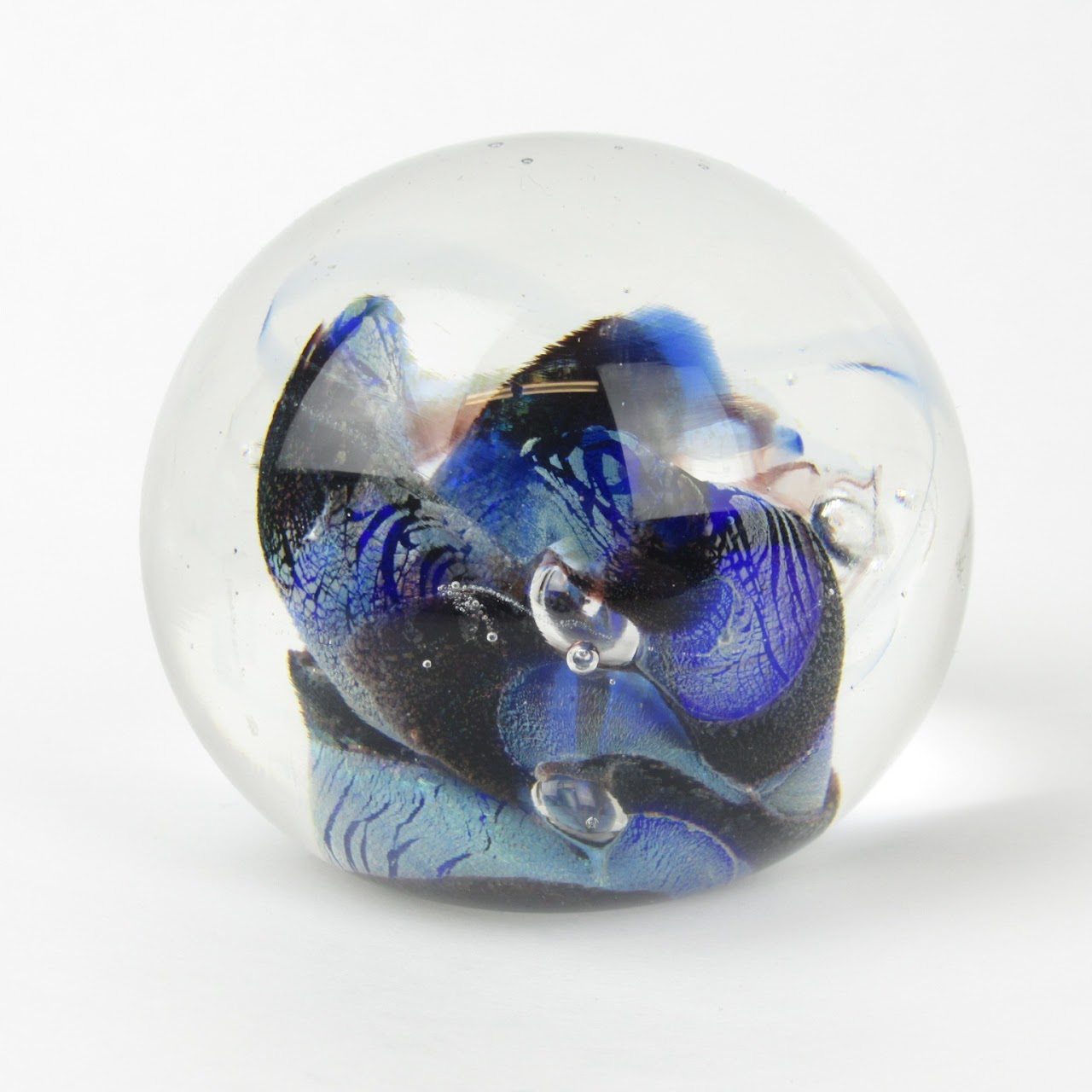 Signed Art Glass Paperweight