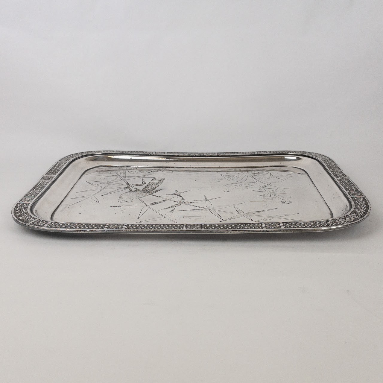 Reed & Barton Silver On Copper Serving Tray