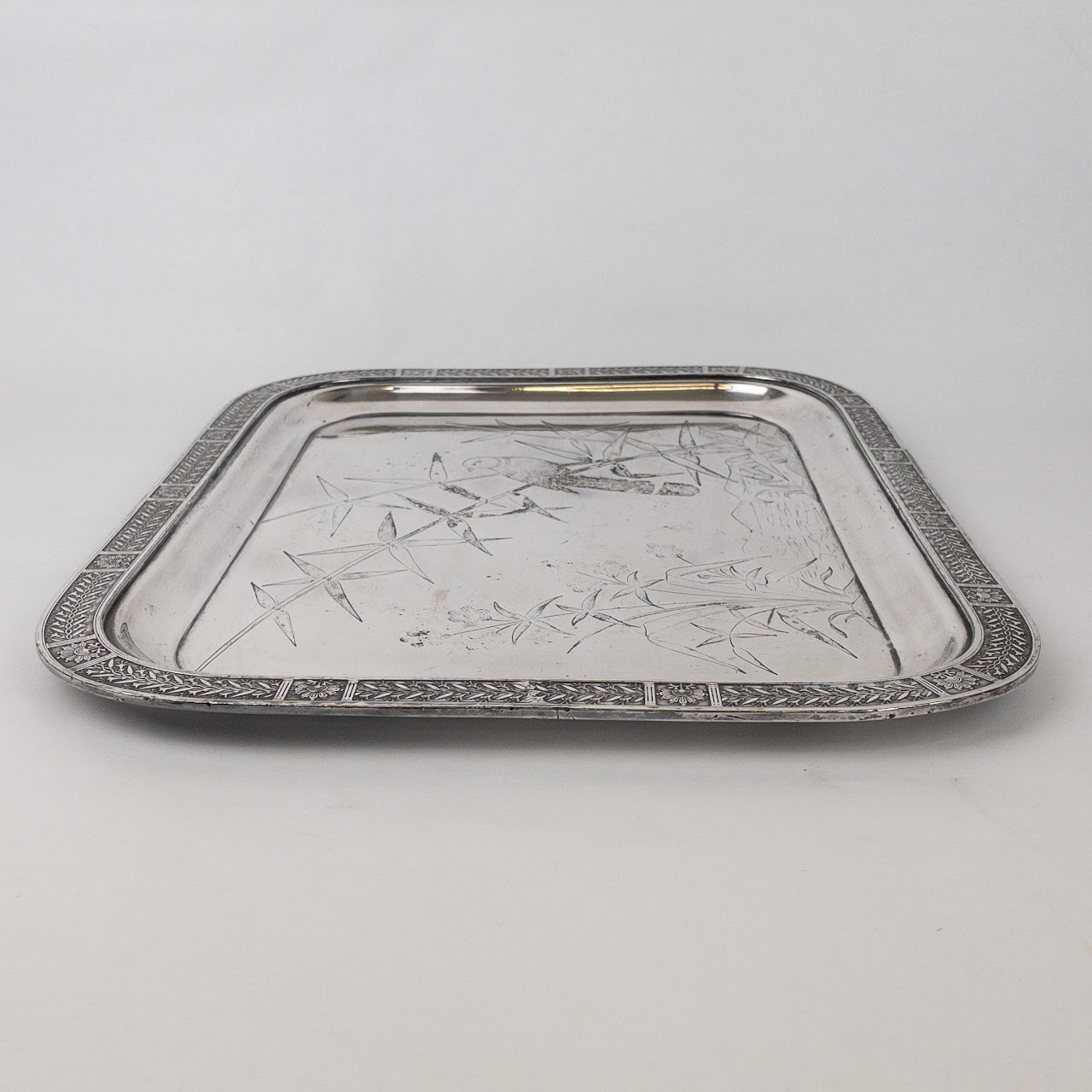 Reed & Barton Silver On Copper Serving Tray