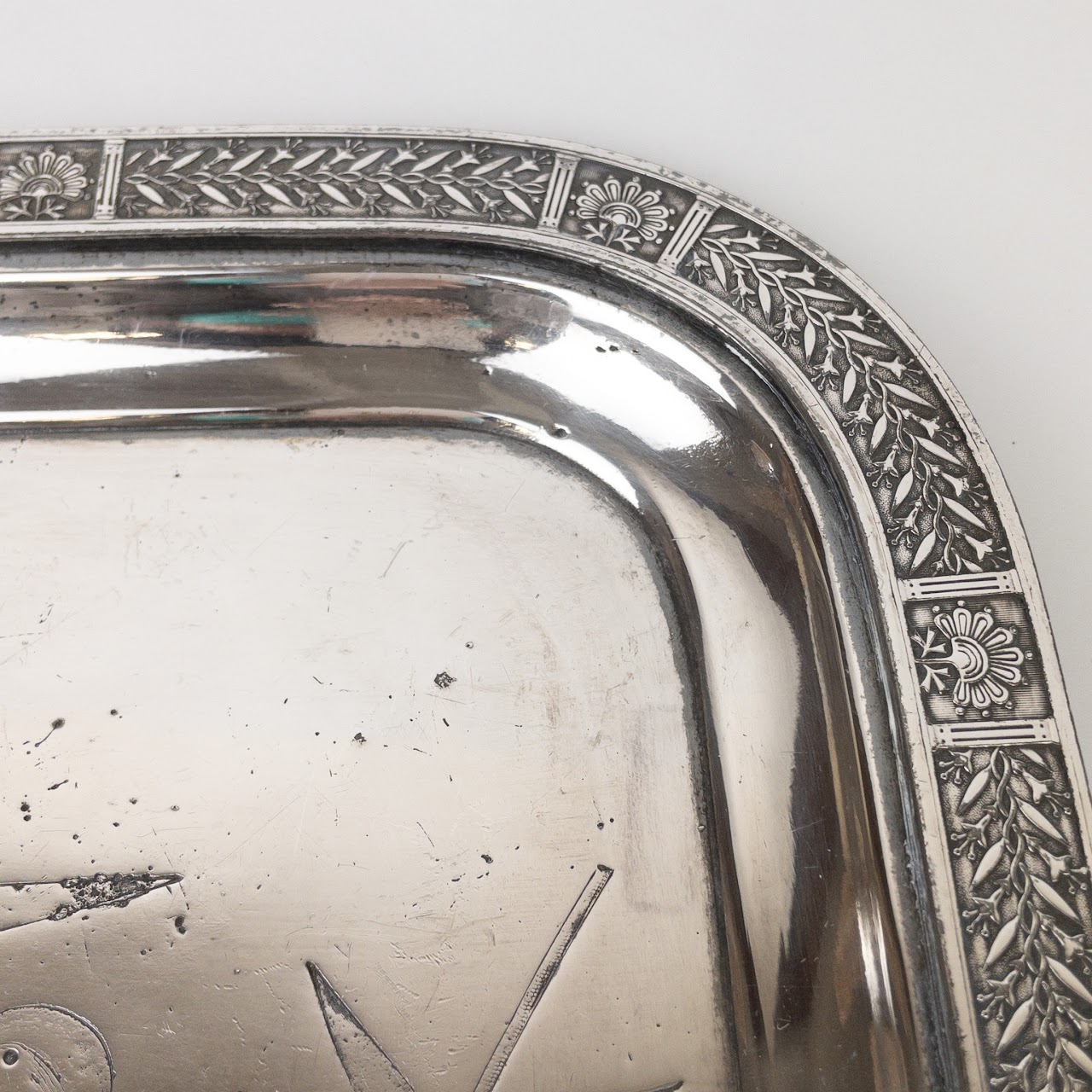 Reed & Barton Silver On Copper Serving Tray