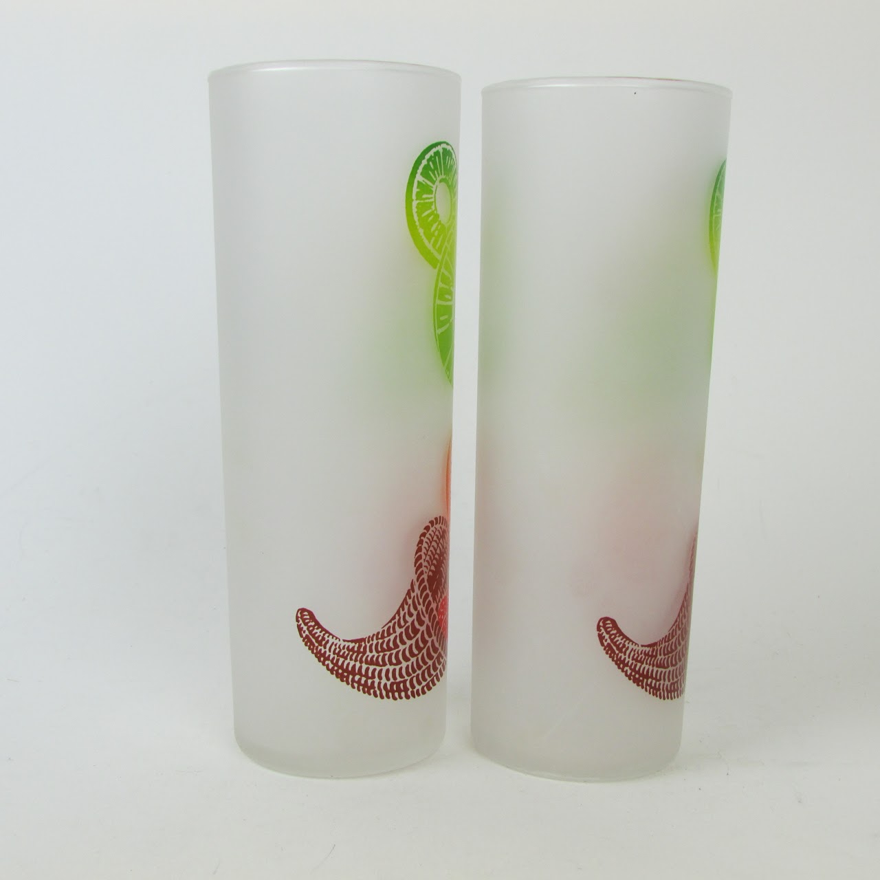 Federal Glass Mid-Century Fruit Highball Set