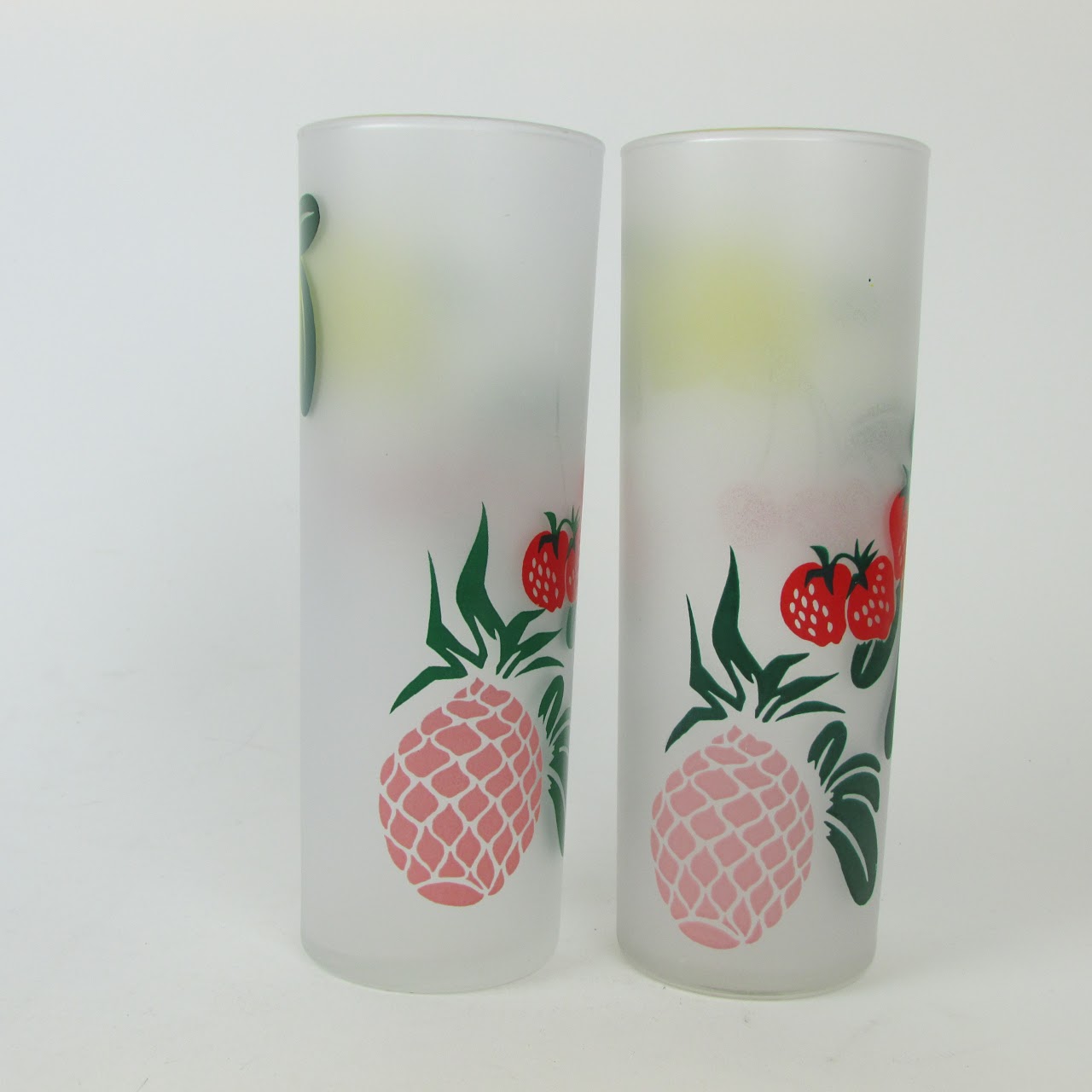 Federal Glass Mid-Century Fruit Highball Set