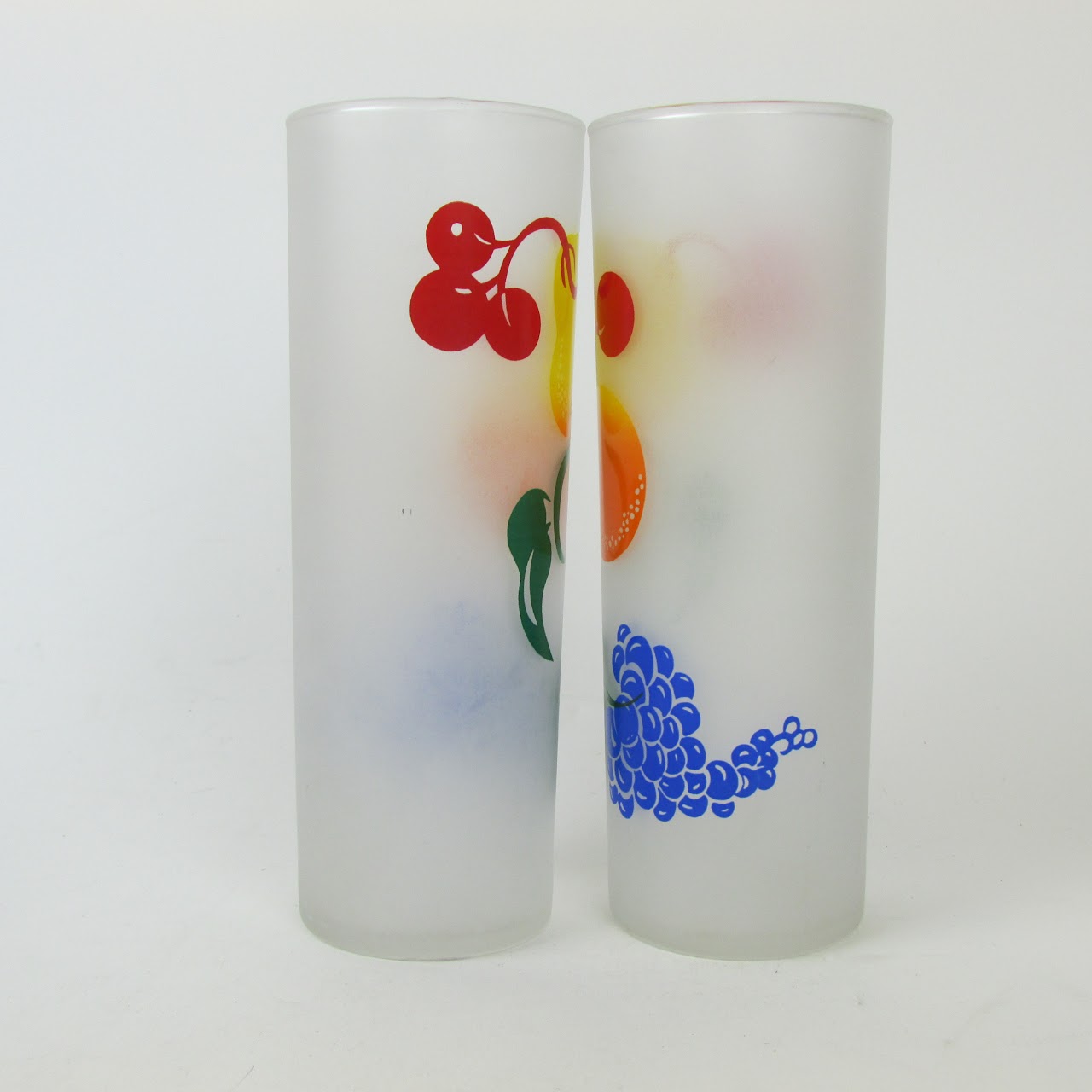 Federal Glass Mid-Century Fruit Highball Set