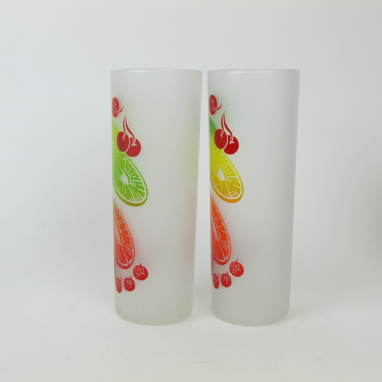 Federal Glass Mid-Century Fruit Highball Set