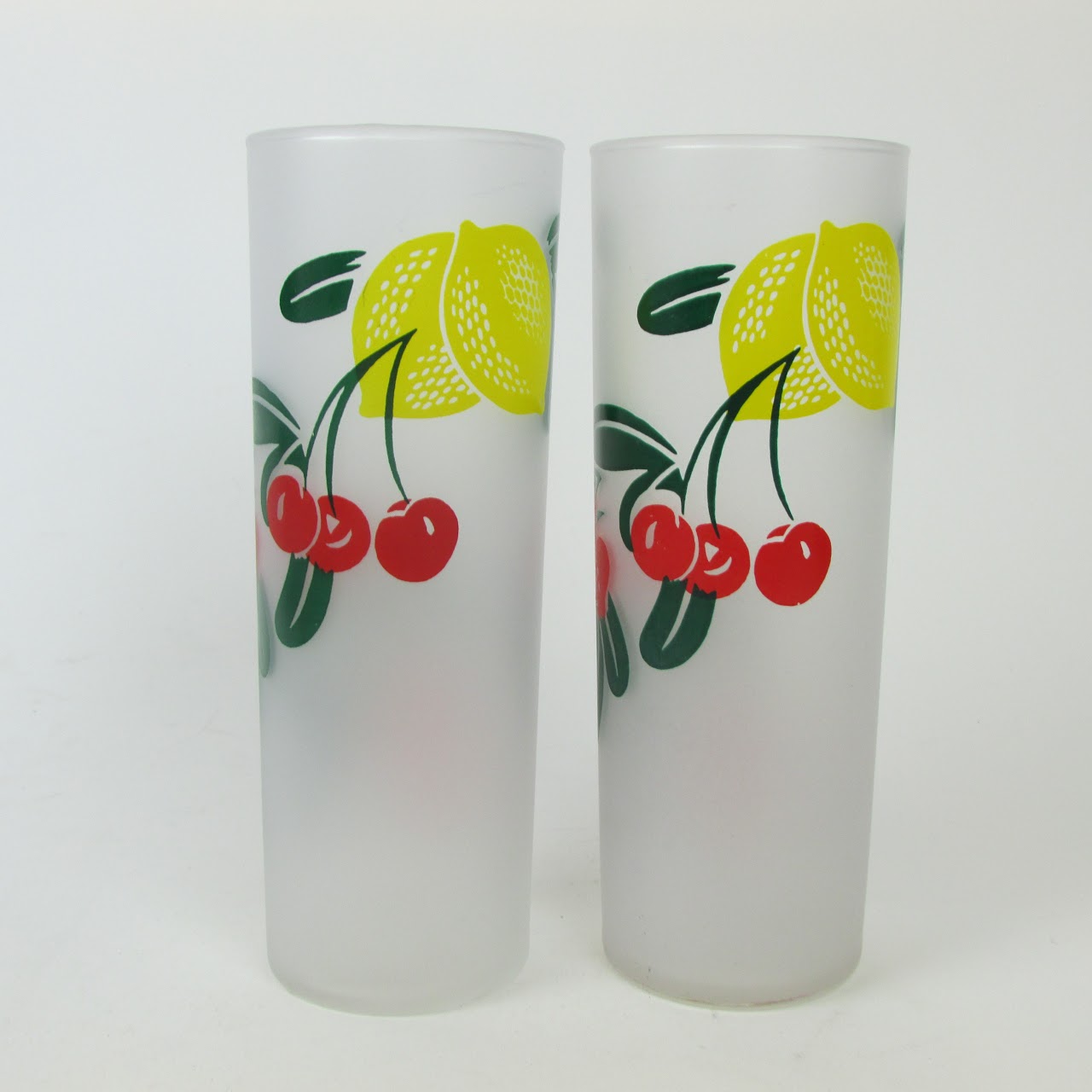 Federal Glass Mid-Century Fruit Highball Set