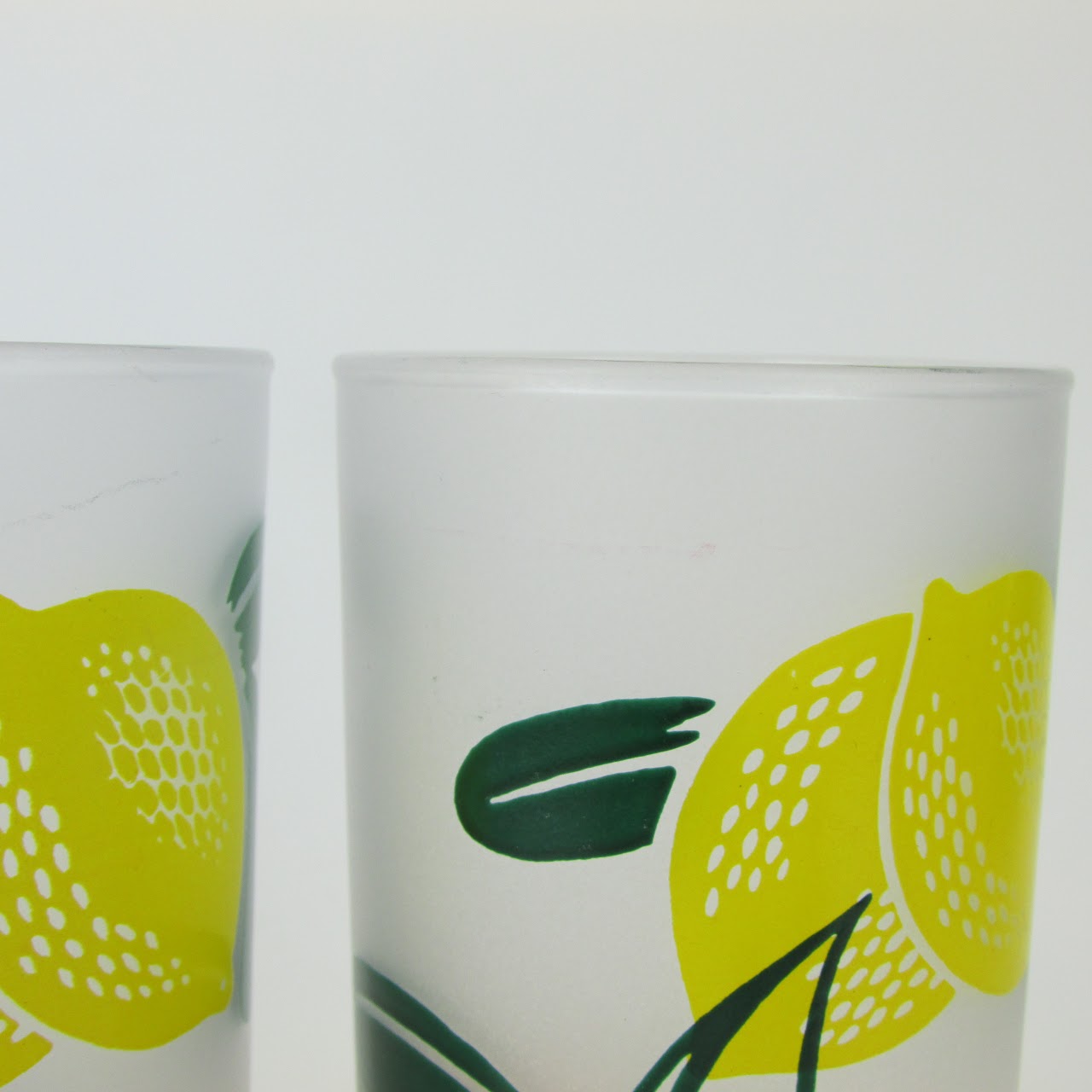 Federal Glass Mid-Century Fruit Highball Set