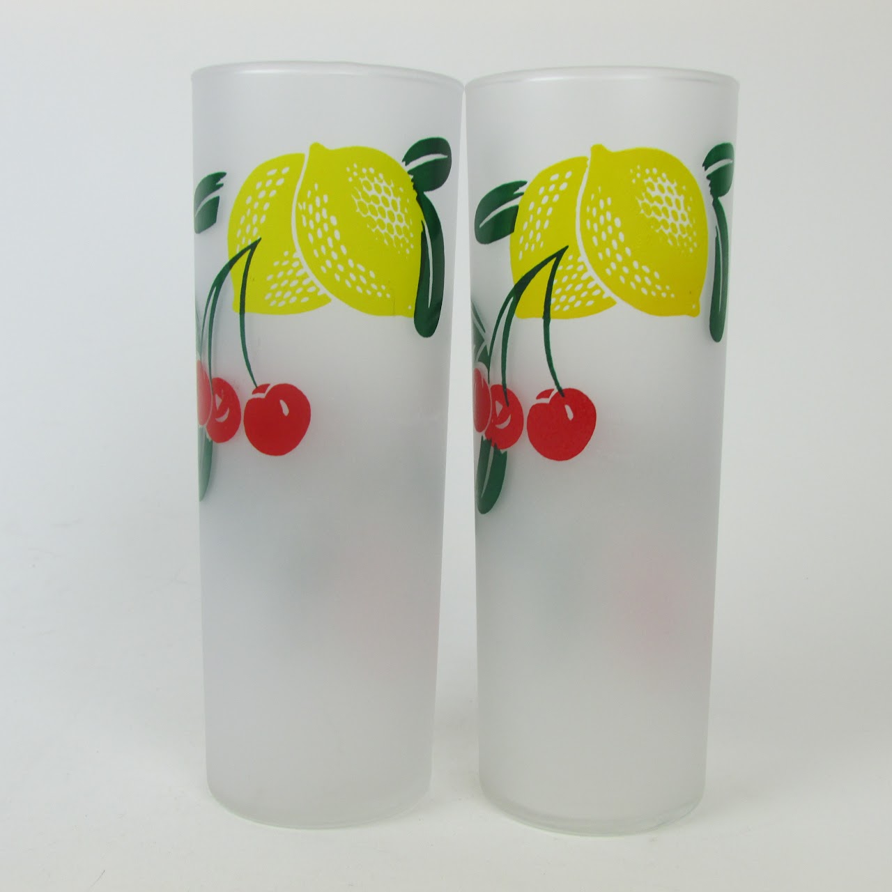 Federal Glass Mid-Century Fruit Highball Set