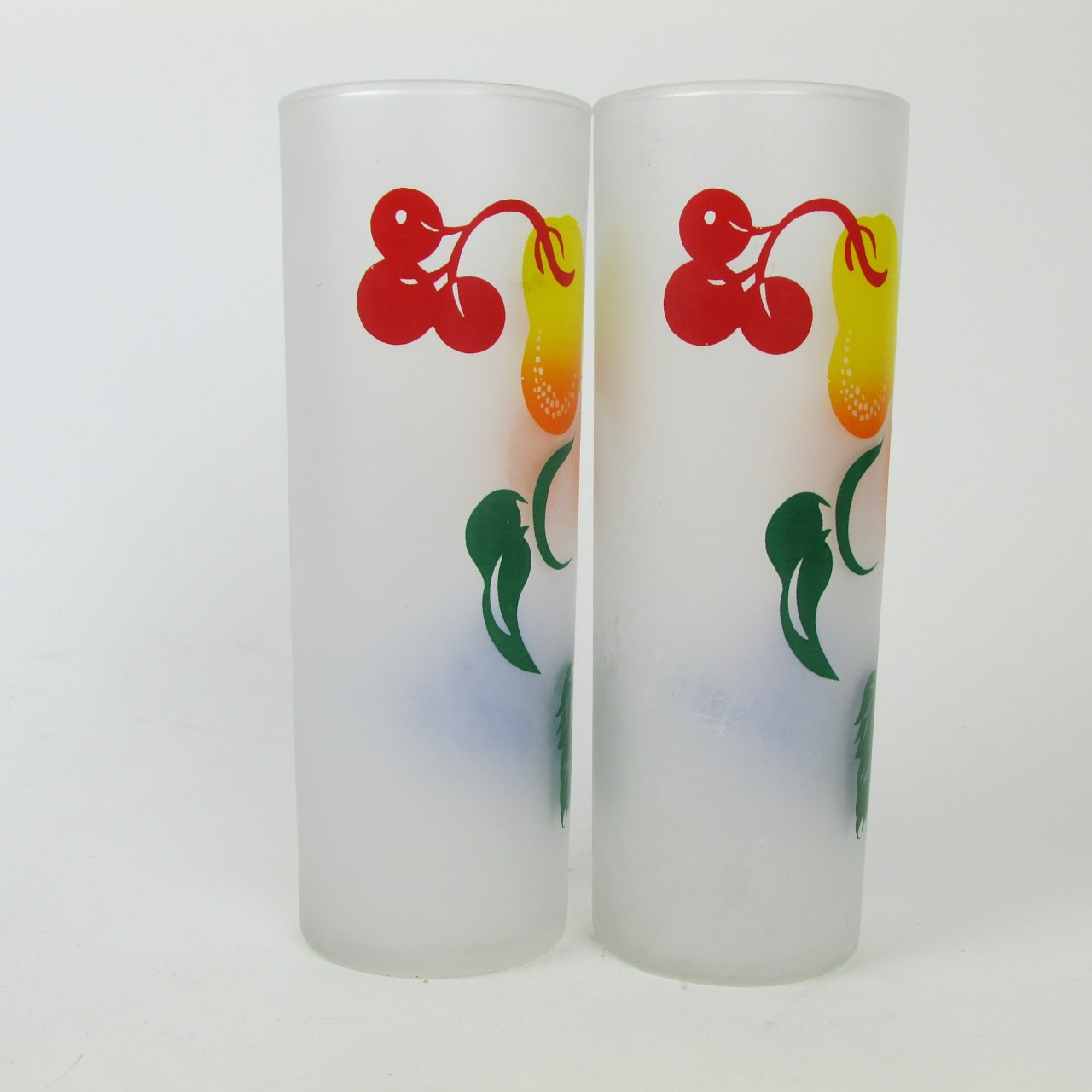 Federal Glass Mid-Century Fruit Highball Set