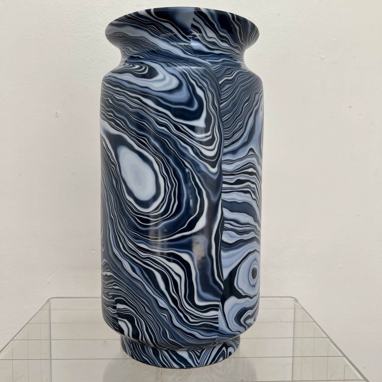 Villa & House Sharri Caspian Marbled Ceramic  Vase Trio