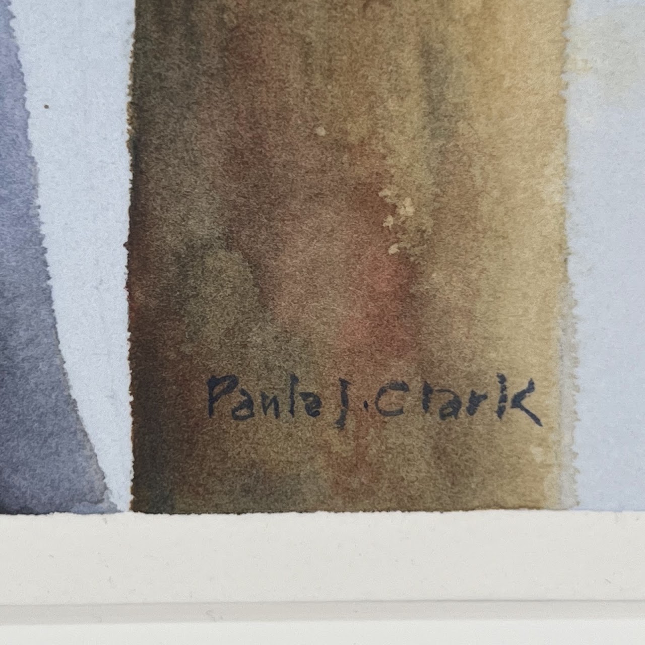 Paula J. Clark Signed Watercolor Painting #1