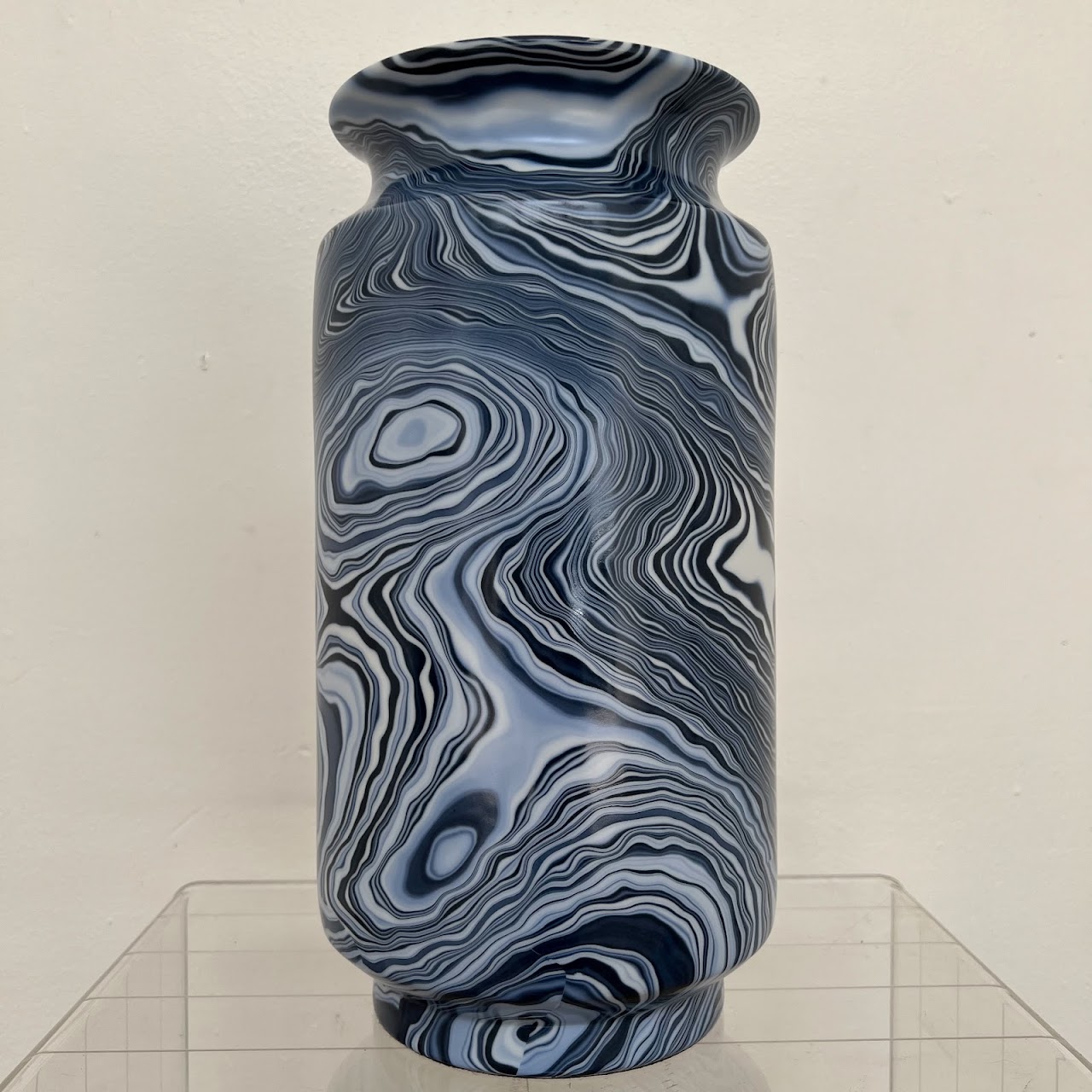 Villa & House Sharri Caspian Marbled Ceramic  Vase Trio