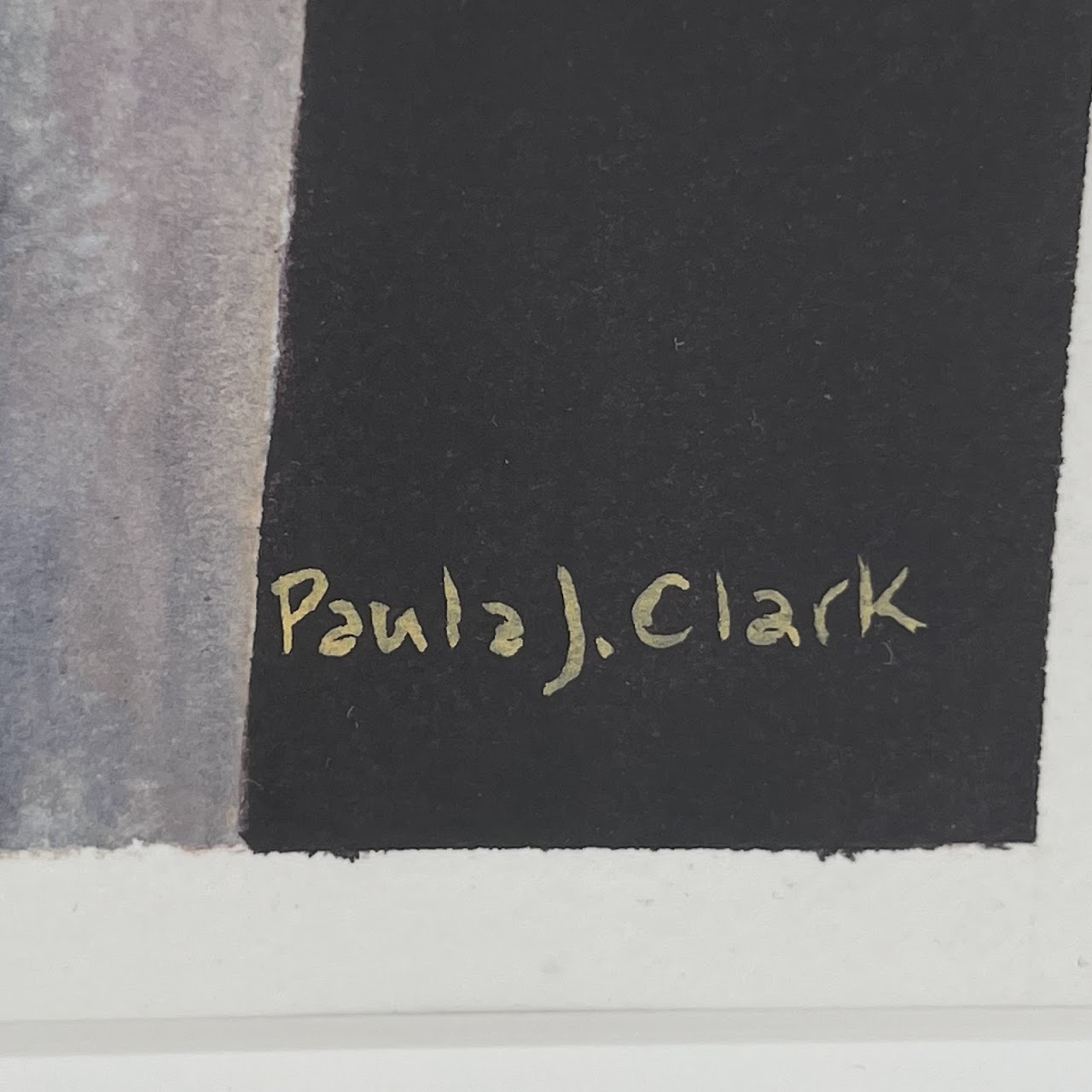 Paula J. Clark Signed Watercolor Painting #2