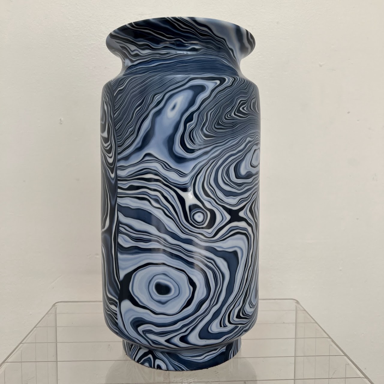 Villa & House Sharri Caspian Marbled Ceramic  Vase Trio